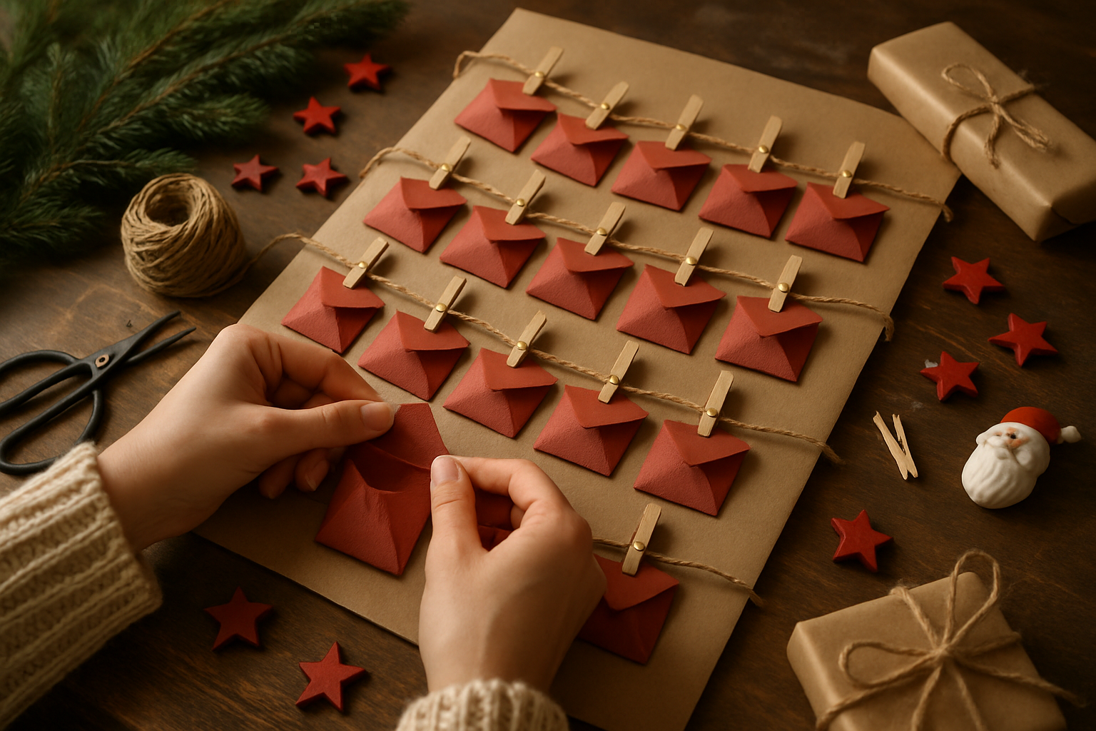 lav din egen julekalender - Illustration