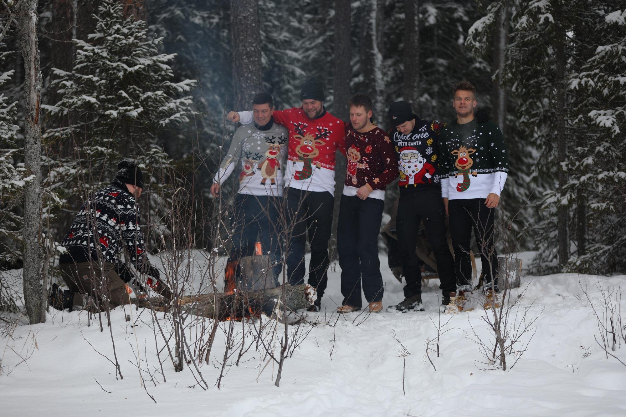 julesweater med rudolf