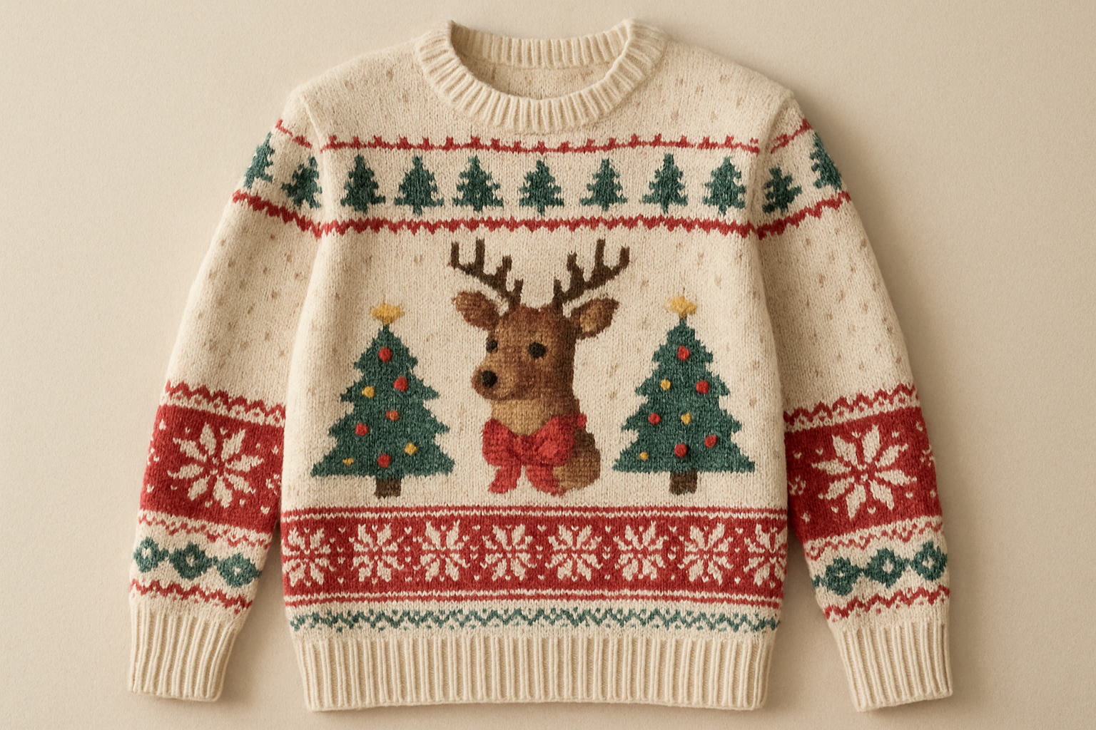 julesweater bomuld - Illustration