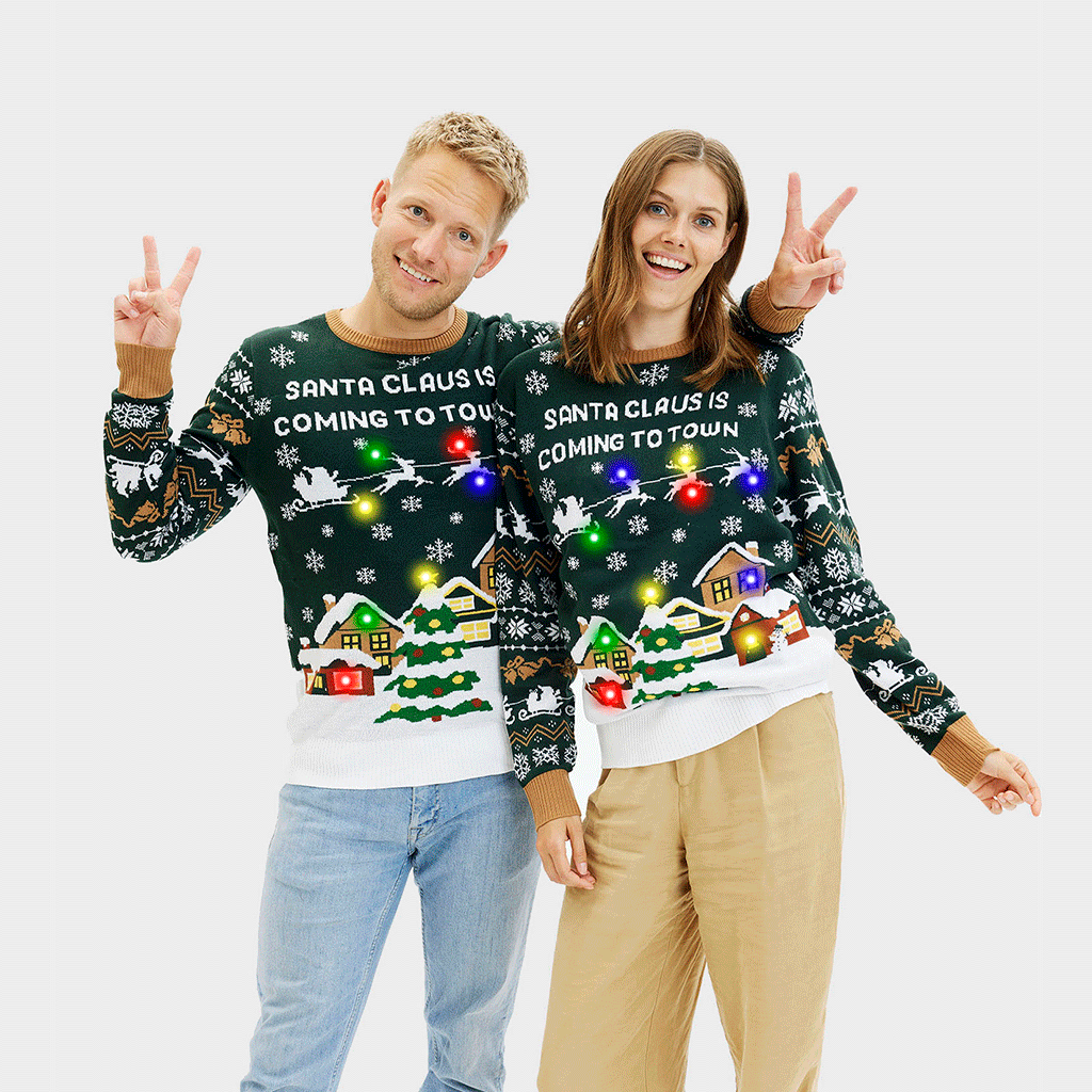 Santa Claus Is Coming To Town LED - Herre