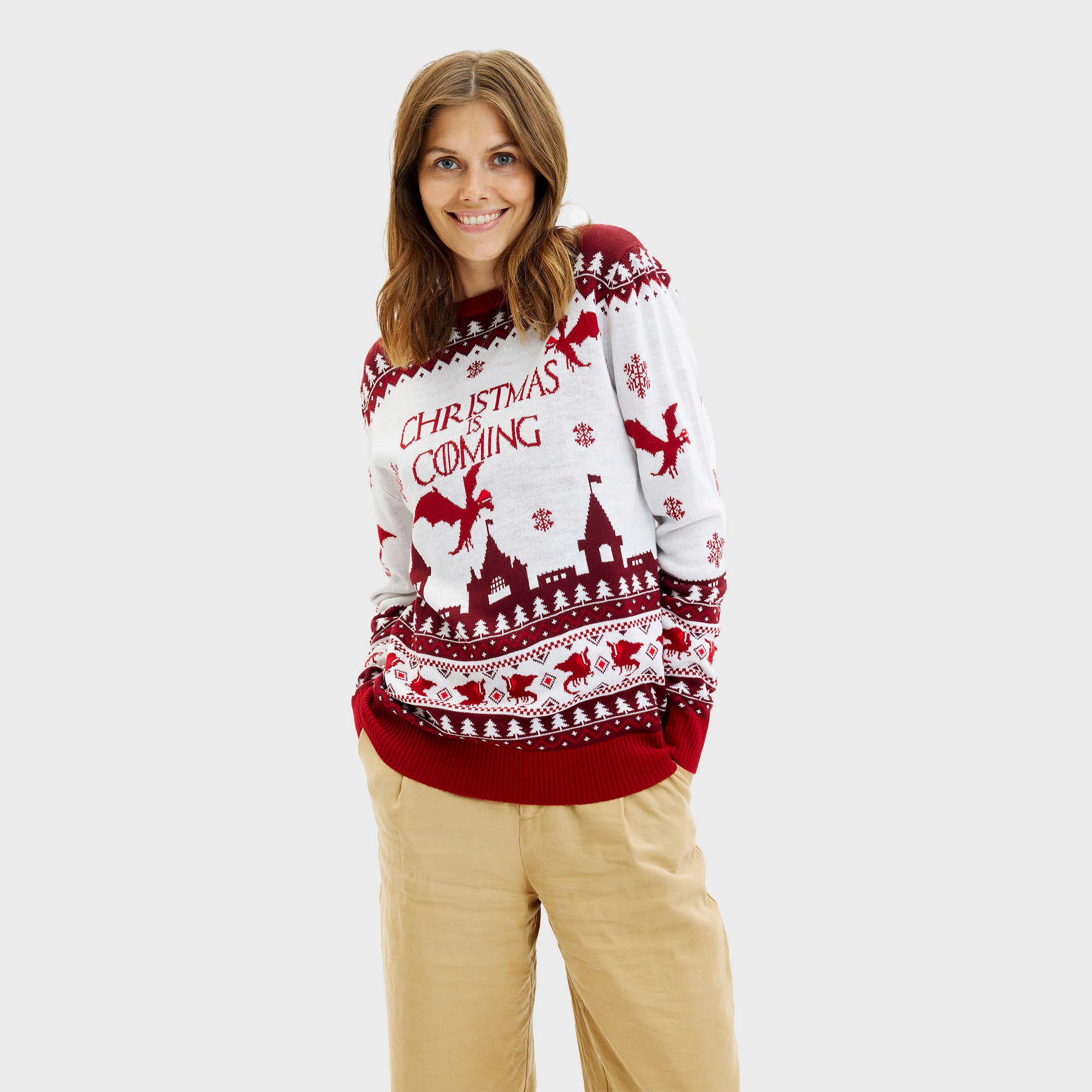 The Christmas Is Coming julesweater - Dame