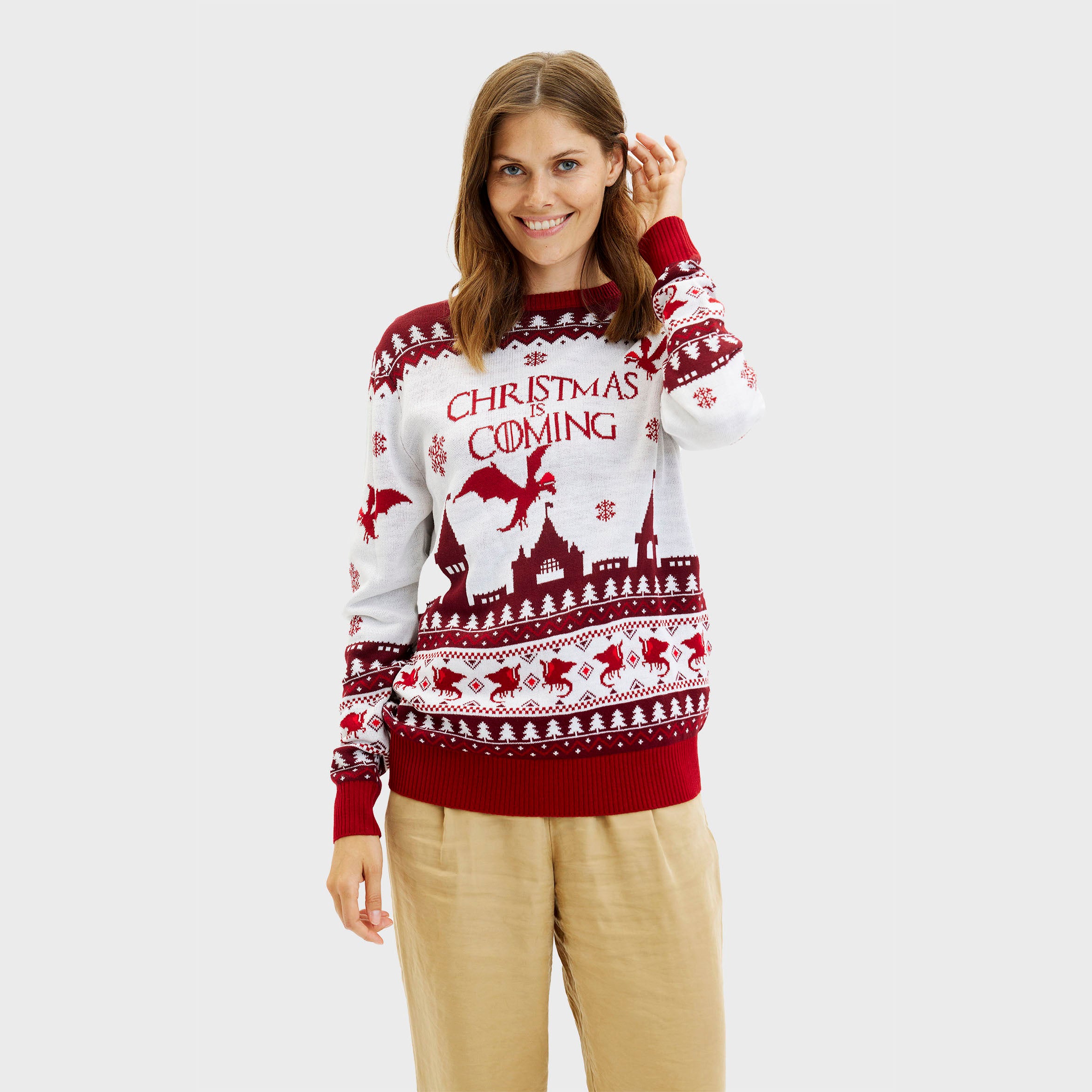 The Christmas Is Coming julesweater - Dame
