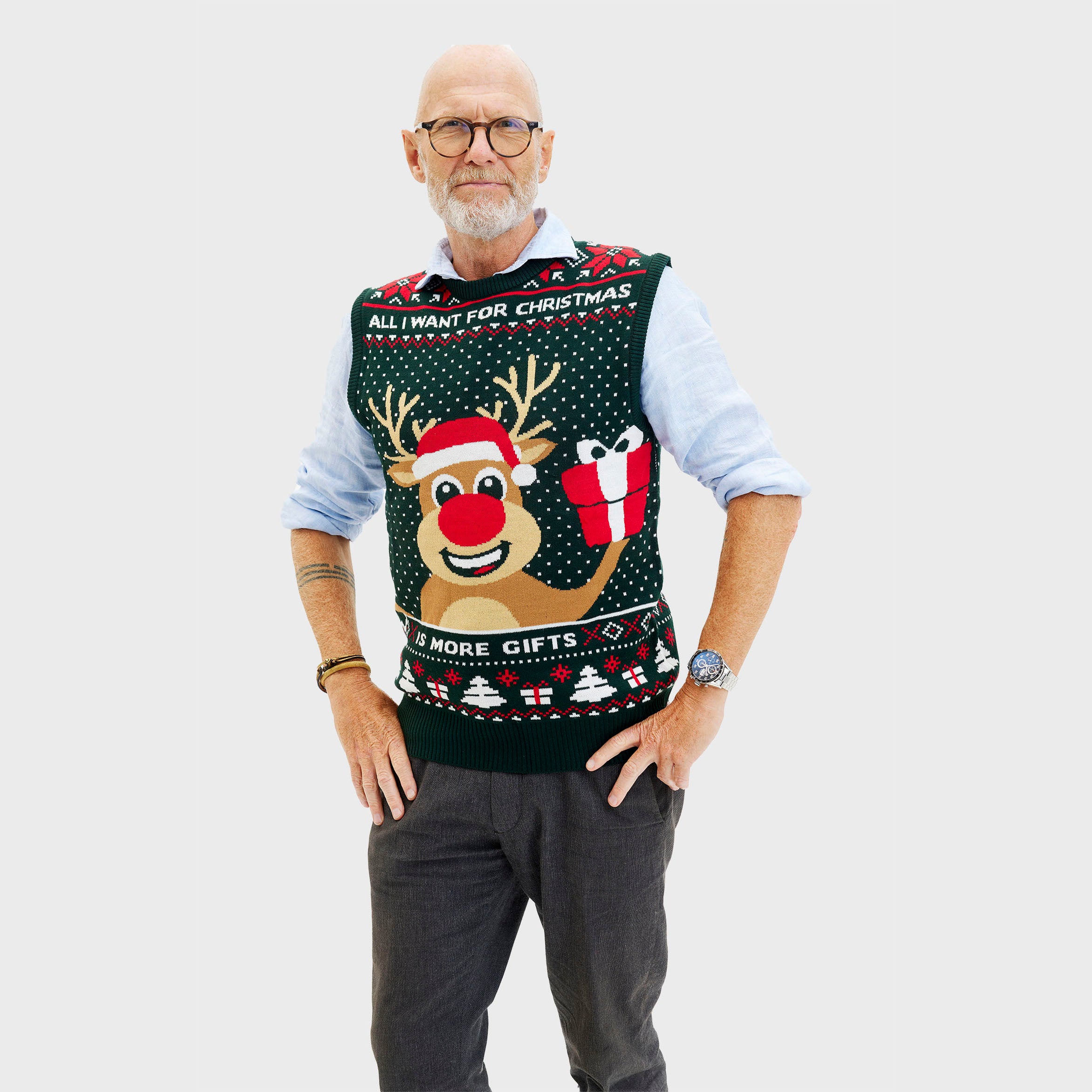 Rudolphs Christmas Vest - Herre