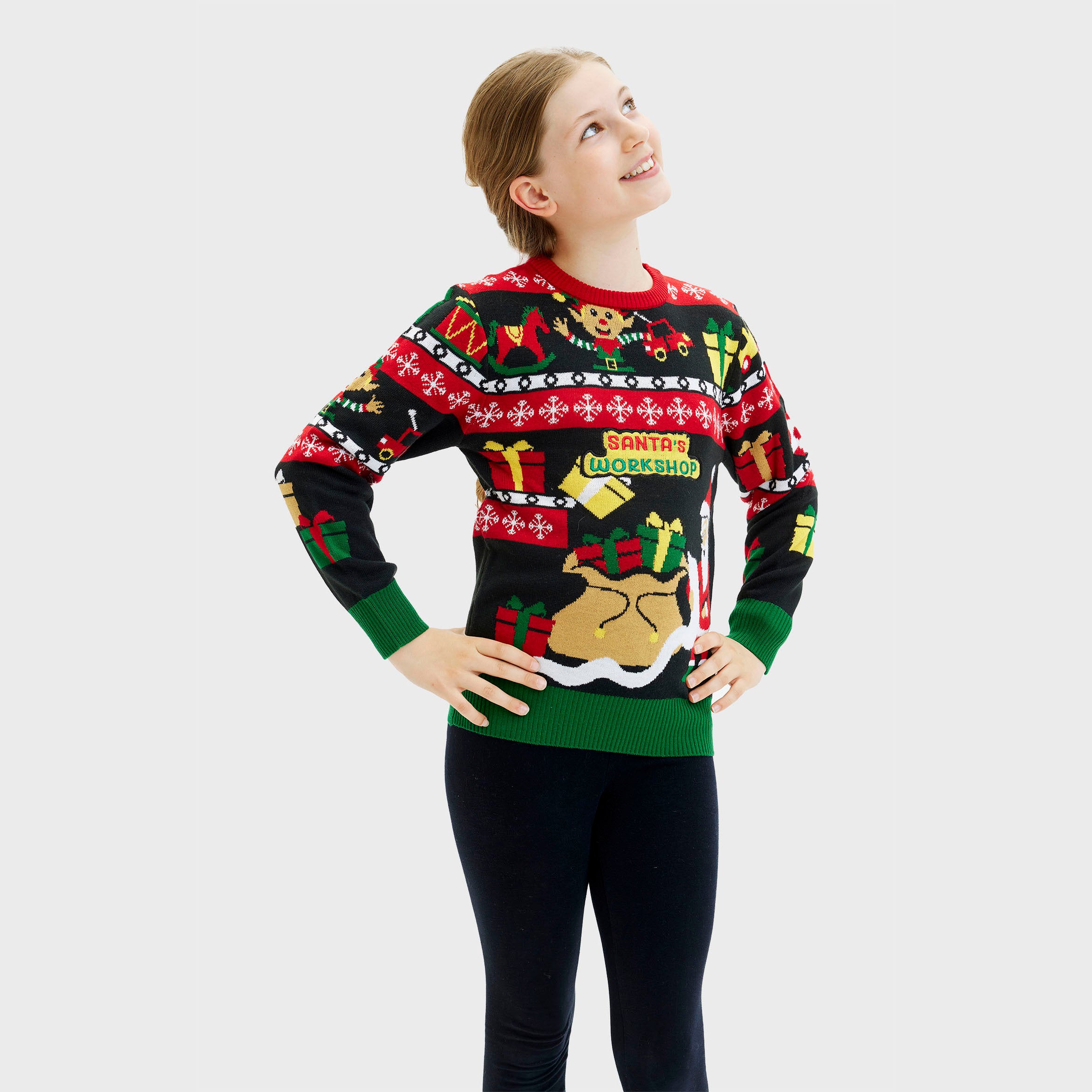 Santa's Workshop Sweater - Barn