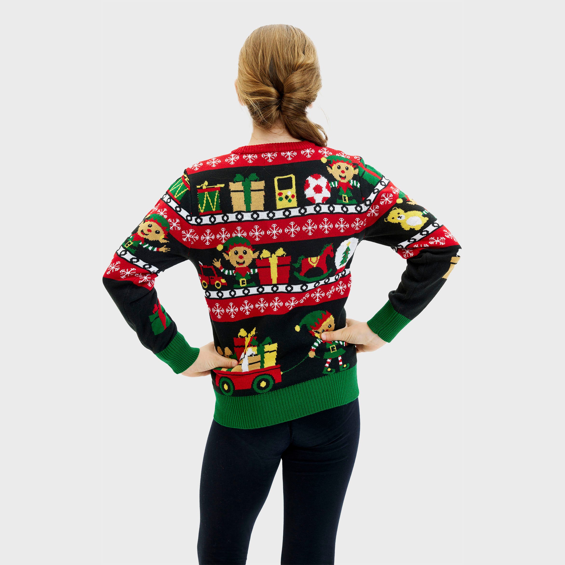 Santa's Workshop Sweater - Barn