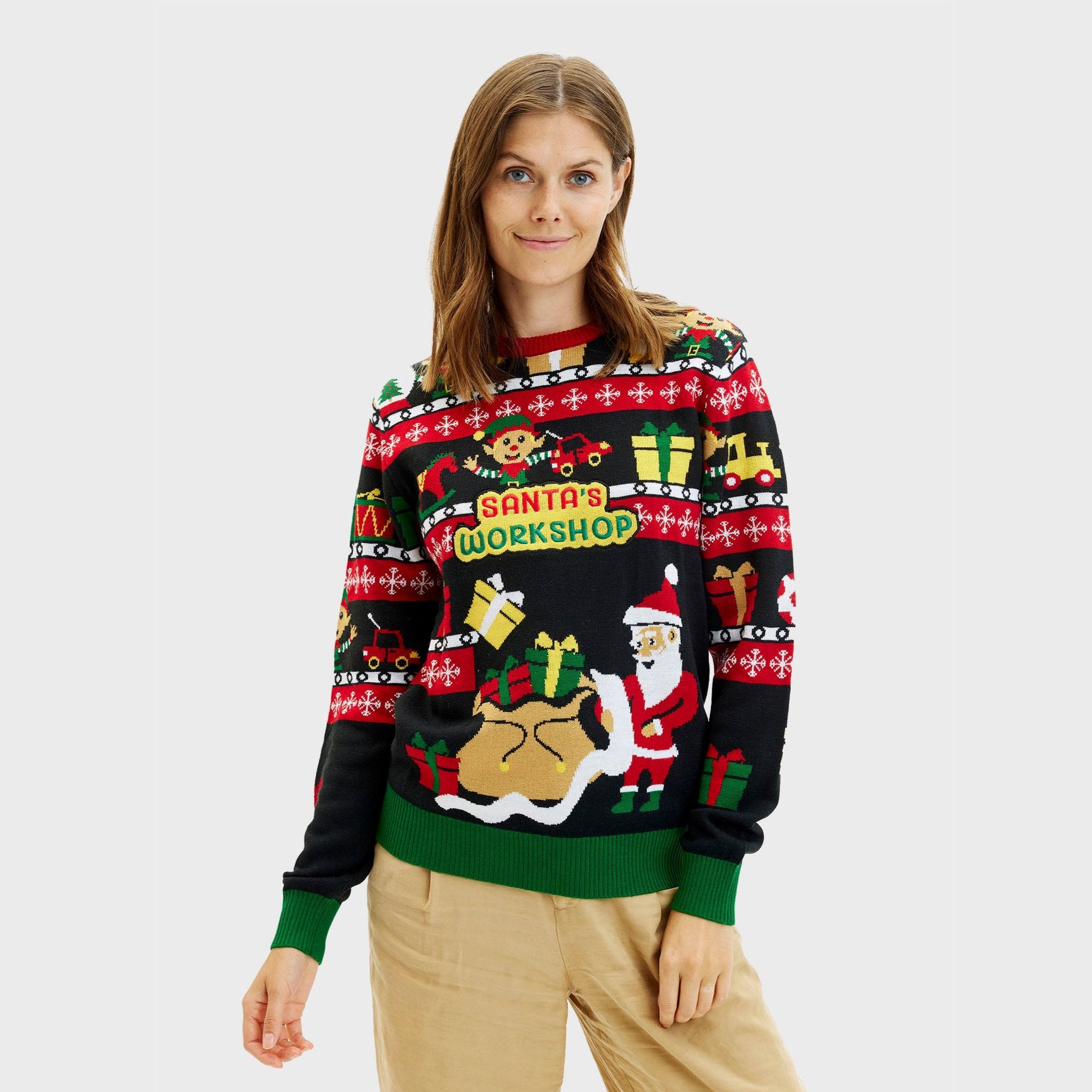 Santa’s Workshop Sweater - Dame