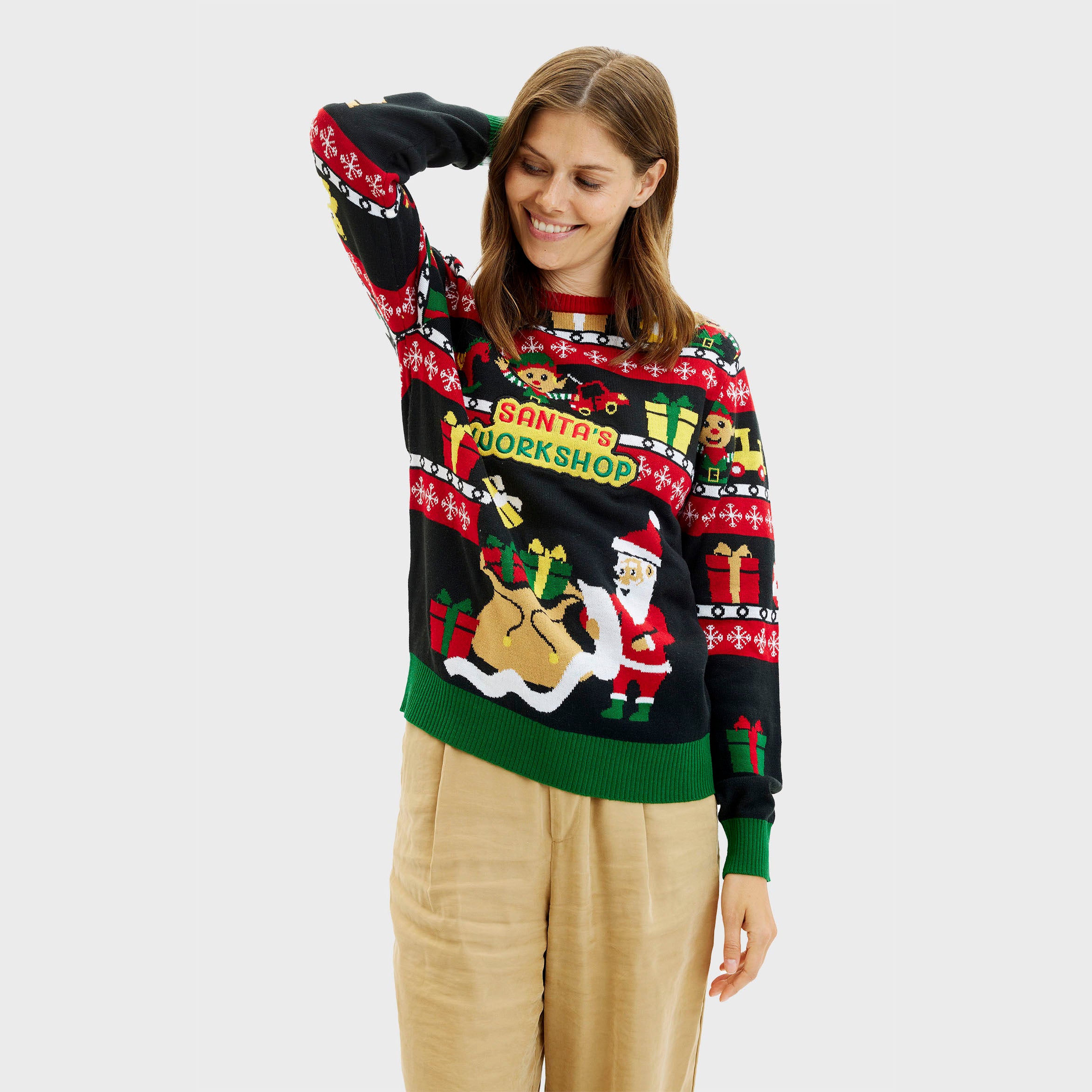 Santa’s Workshop Sweater - Dame