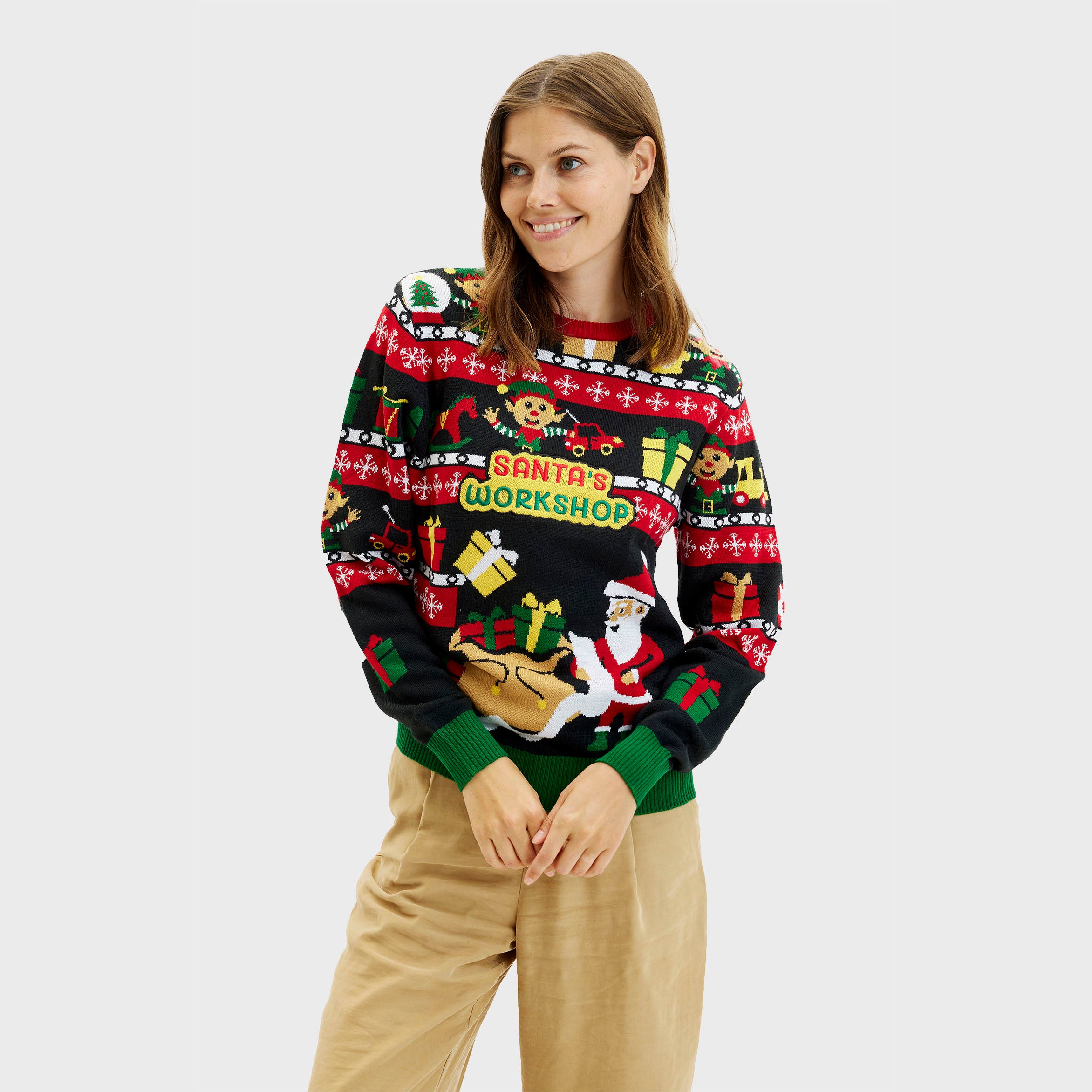 Santa’s Workshop Sweater - Dame