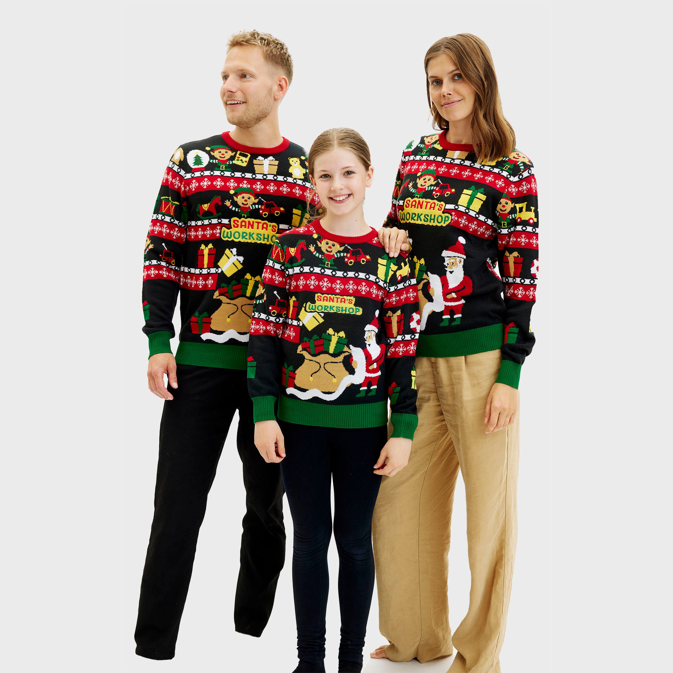 Santa's Workshop Sweater - Barn