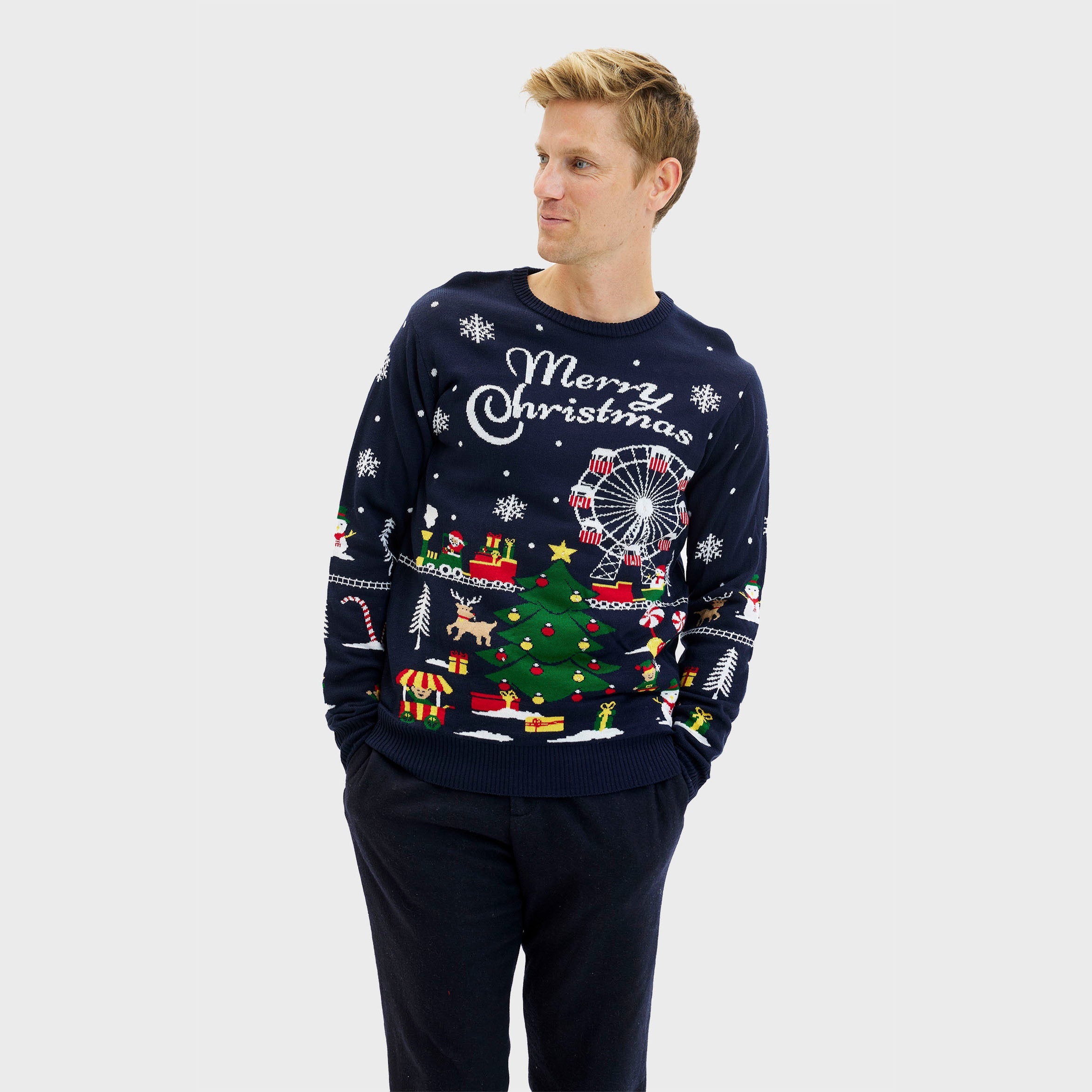 Julemarkedets julesweater - Herre