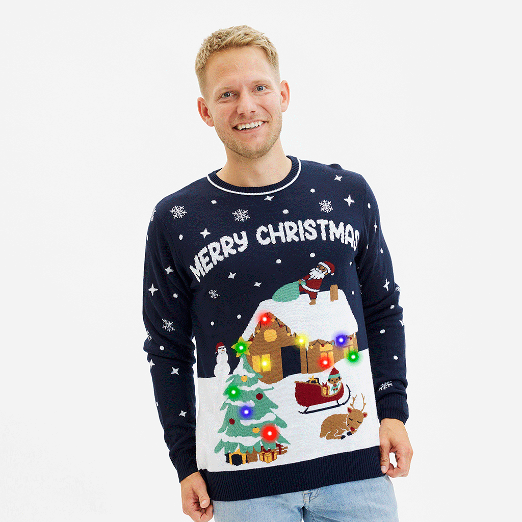 Den idylliske julesweater - Herre