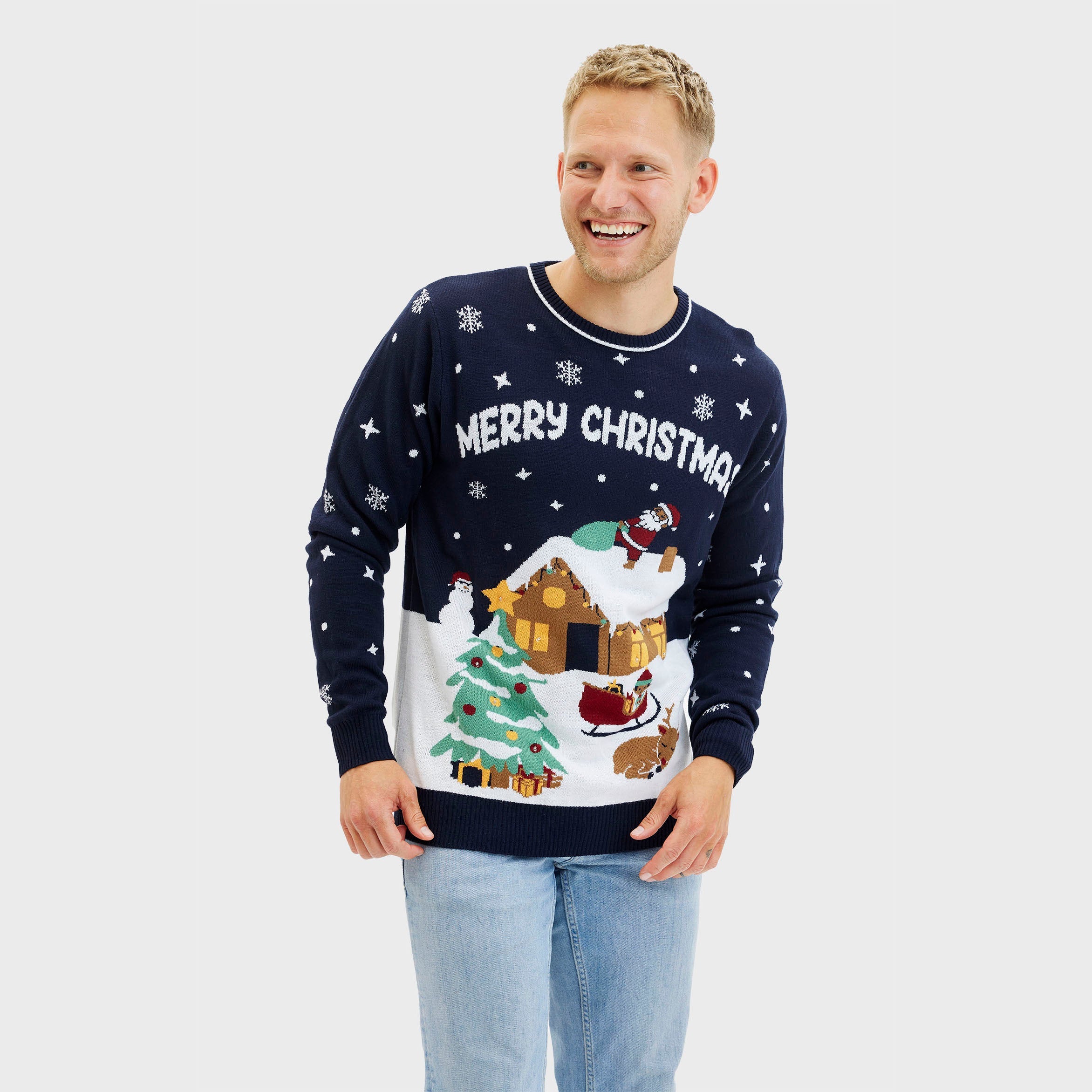 Den idylliske julesweater - Herre