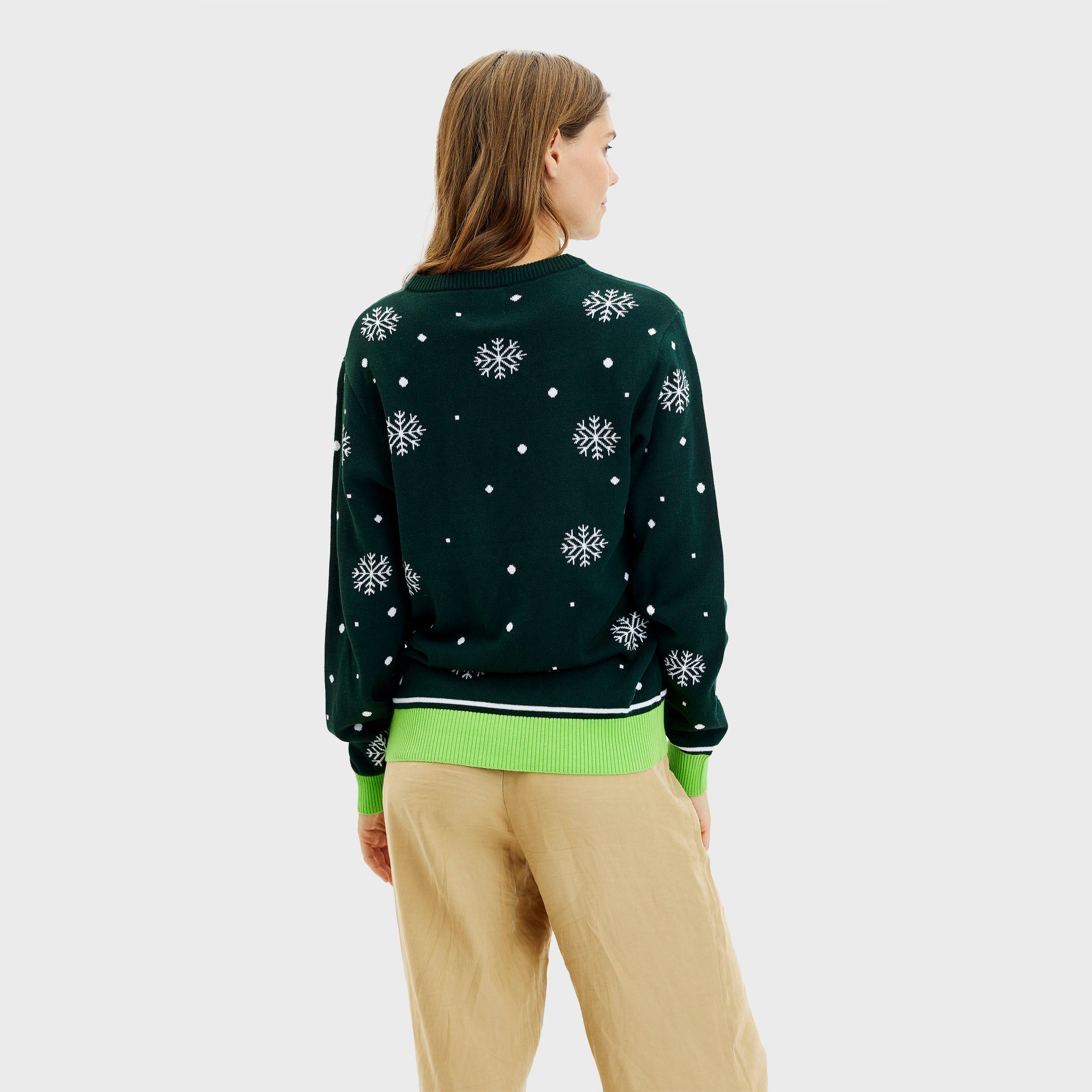 Søde dino julesweater - Dame.