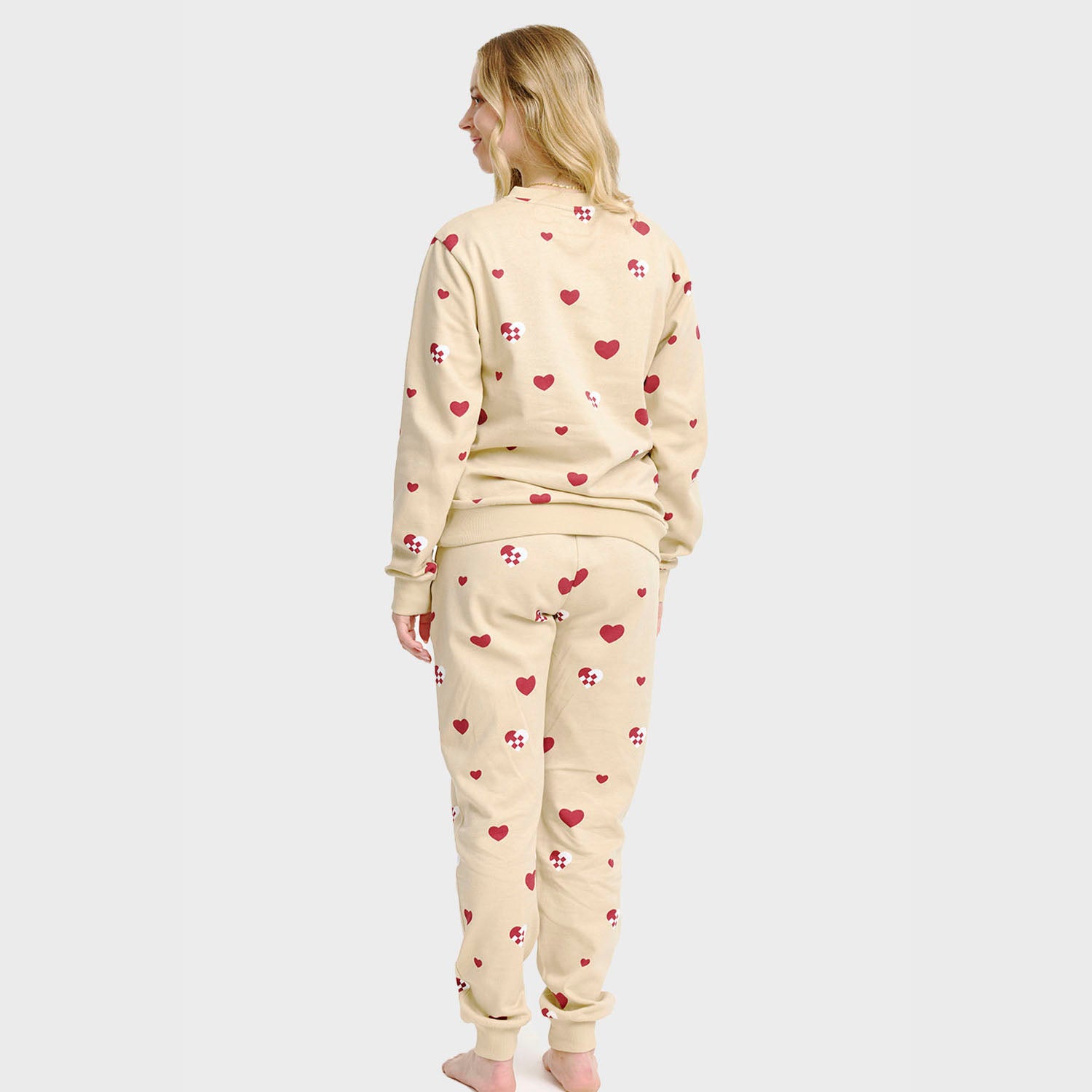 Julehjerte sweatset - Dame.