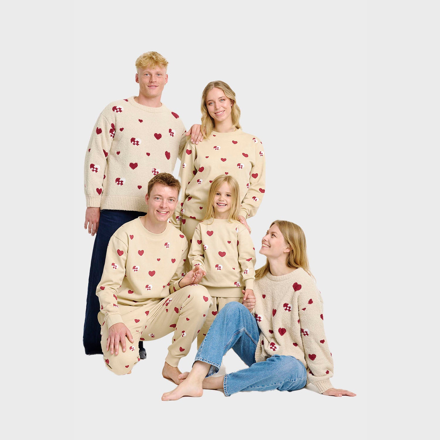 Julehjerte sweatset - Herre