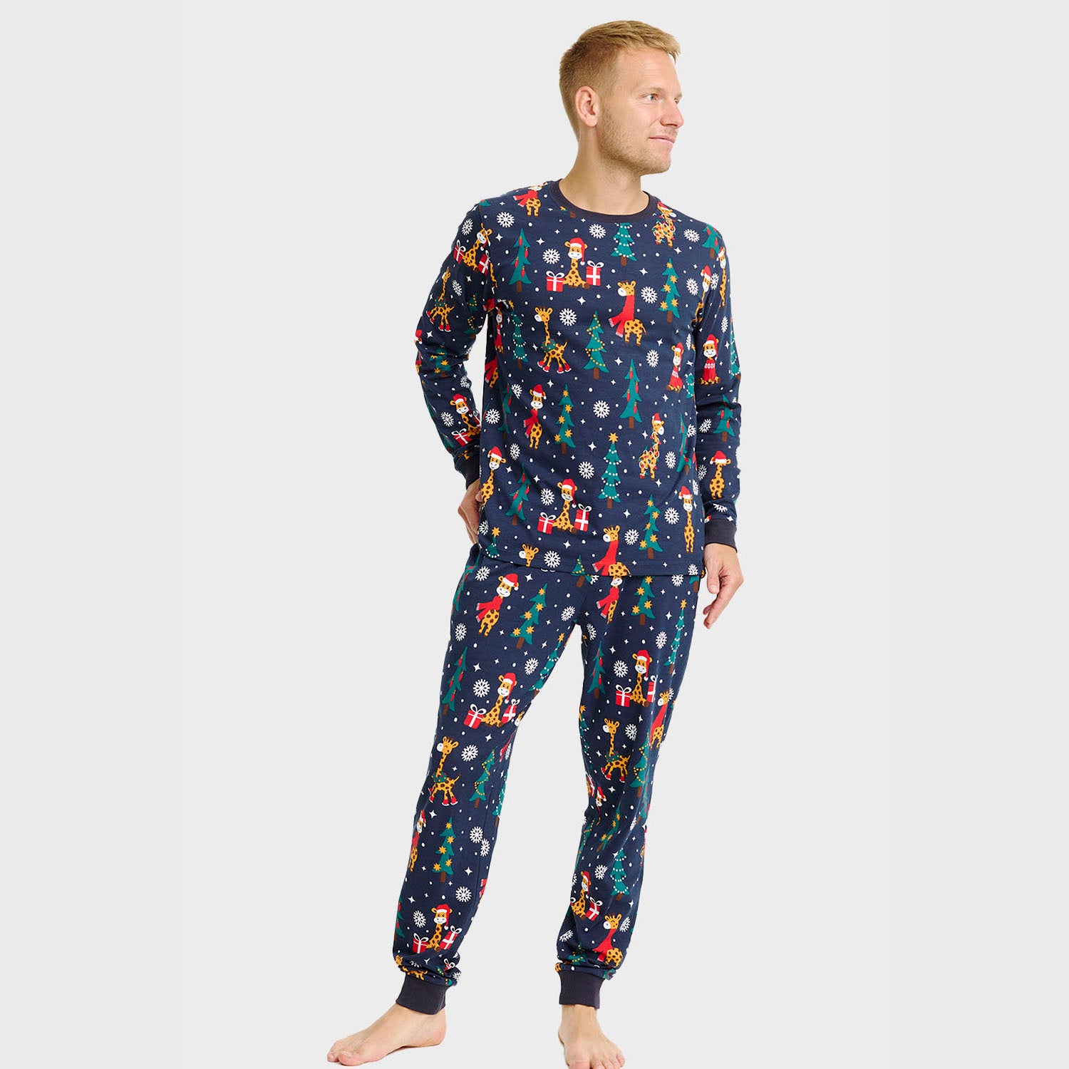 Giraffens julepyjamas - Herre.