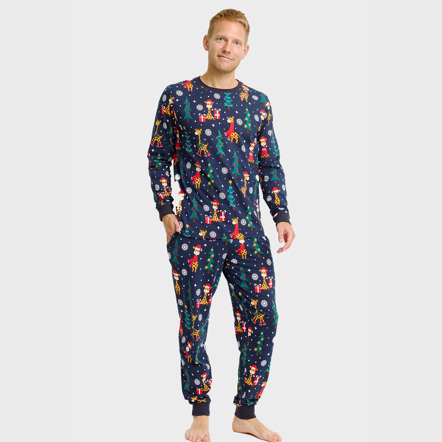 Giraffens julepyjamas - Herre.