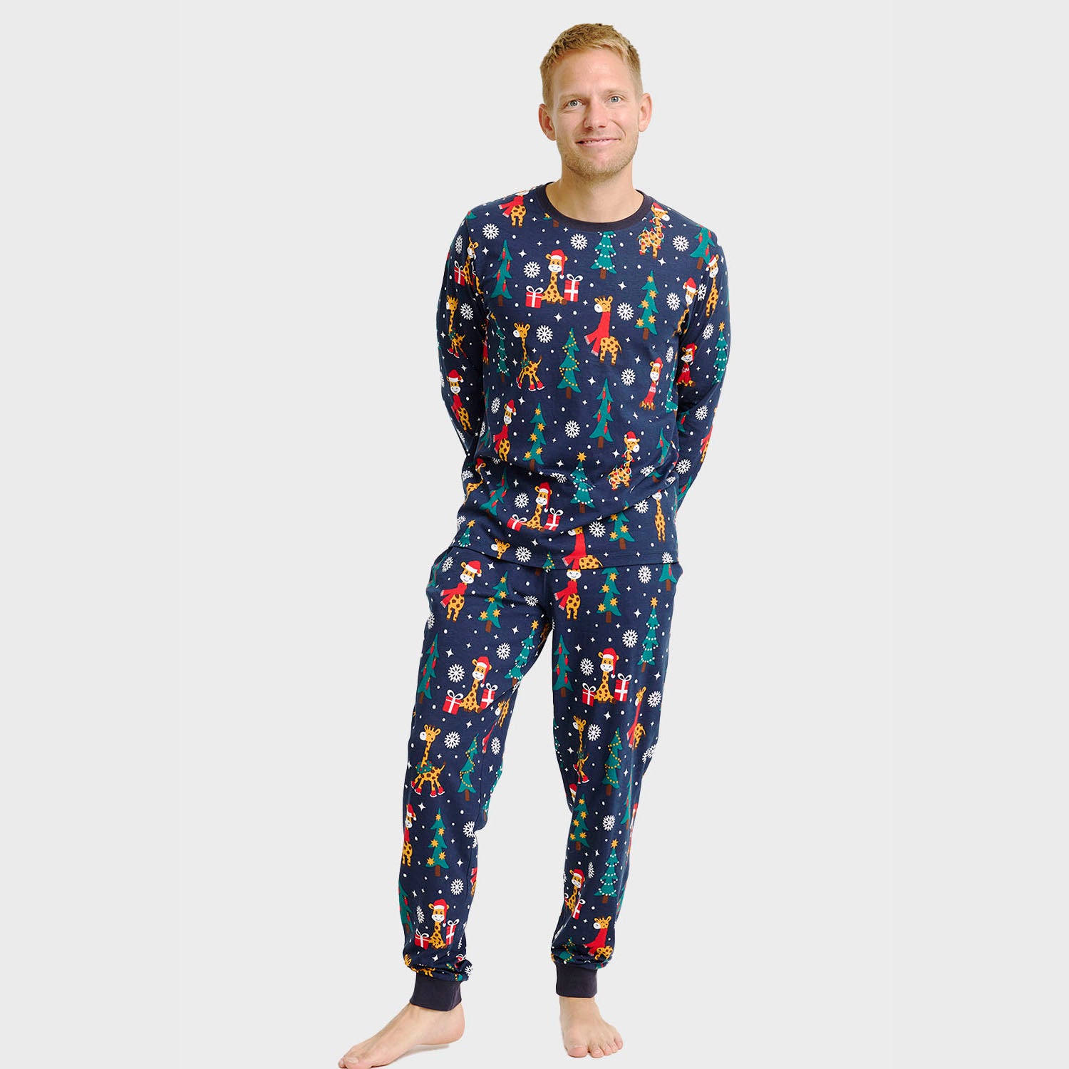 Giraffens julepyjamas - Herre.