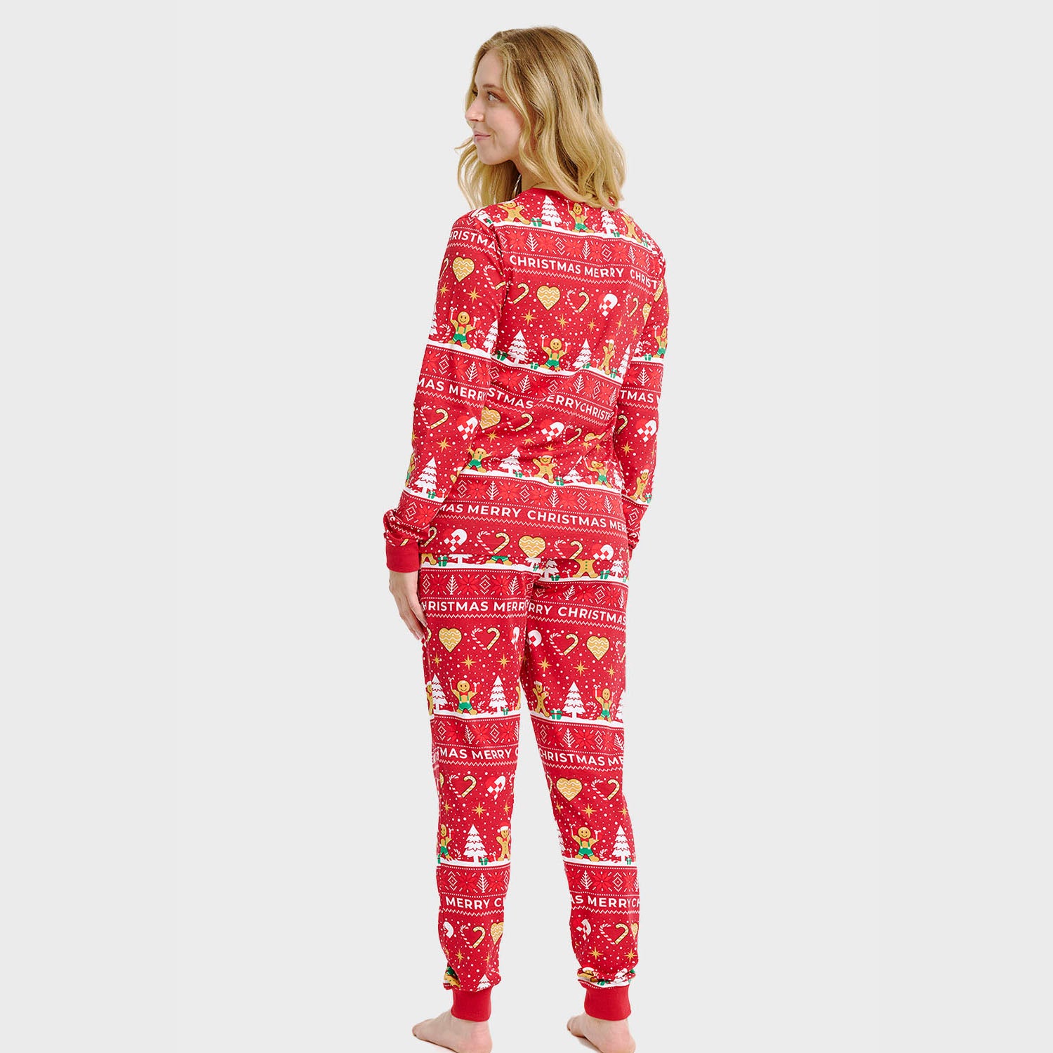 Christmas Cookie julepyjamas rød - Dame.