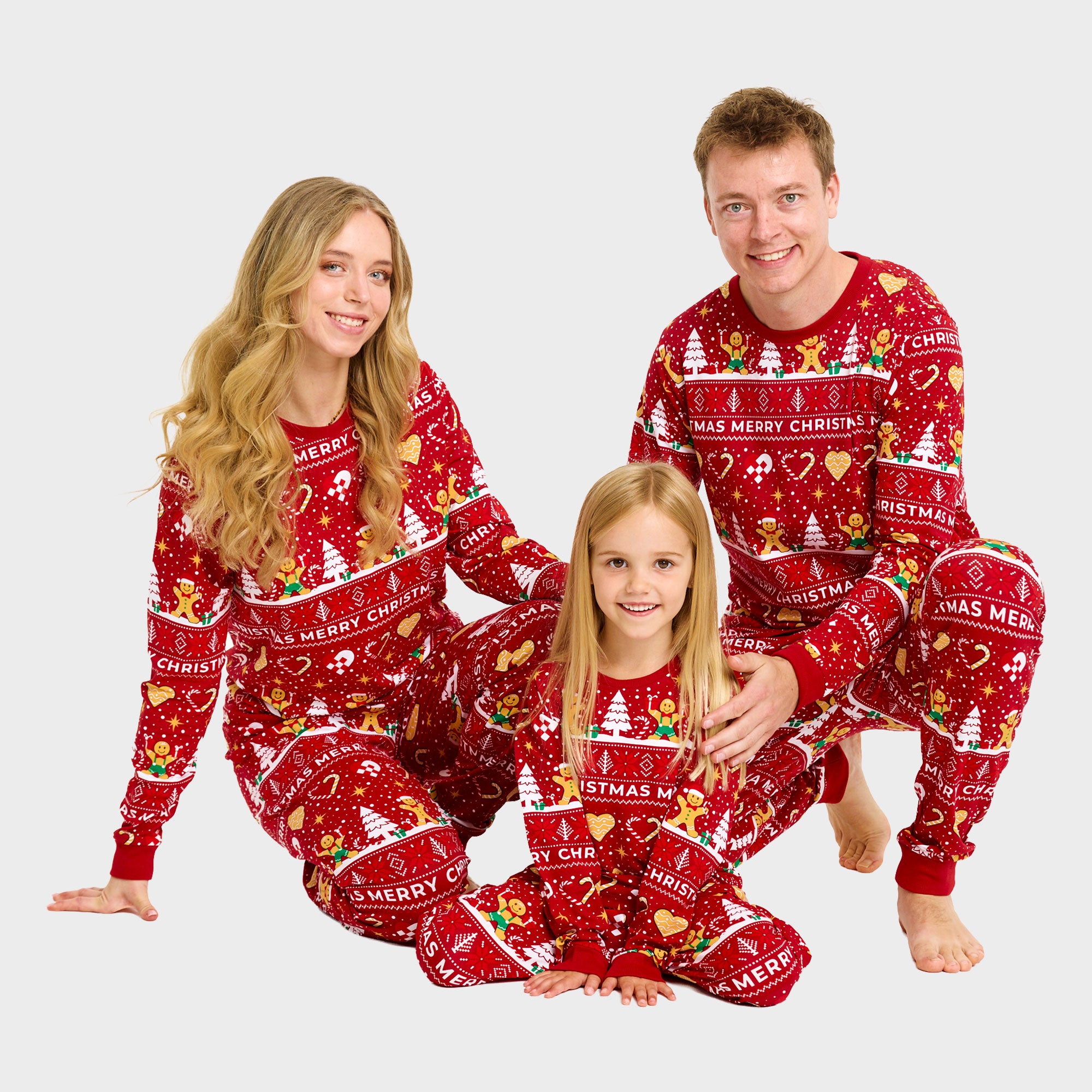 Christmas Cookie julepyjamas rød - Herre.