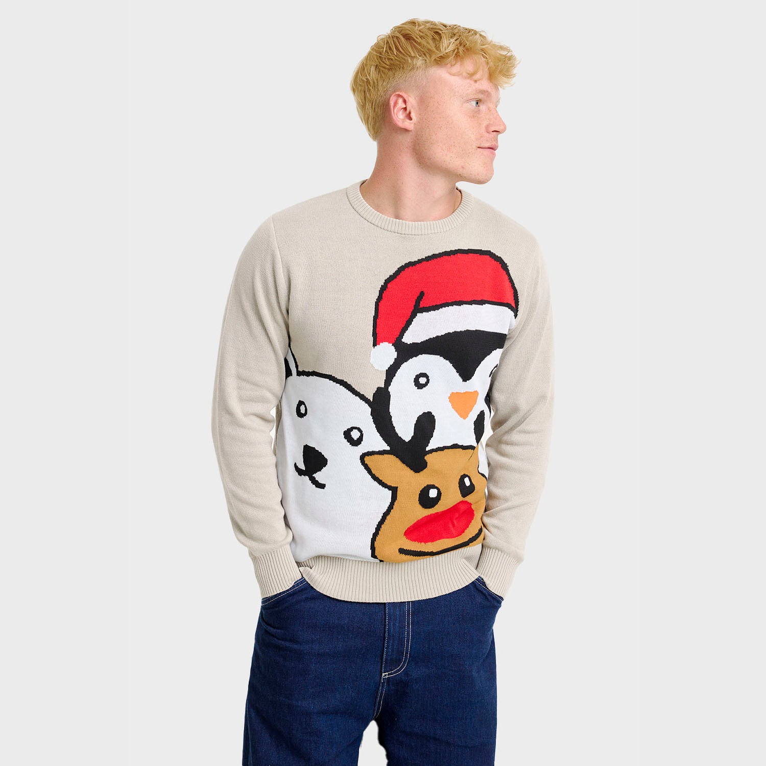 Dyrejulesweater - Herre