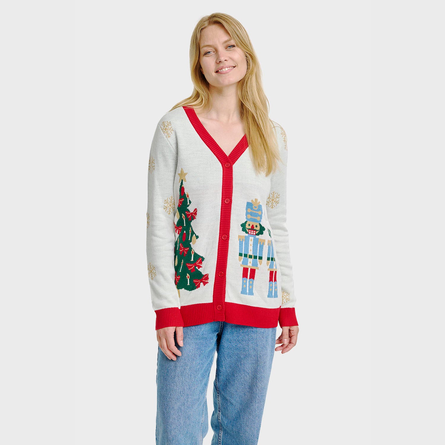 The Nutcracker julecardigan - Dame