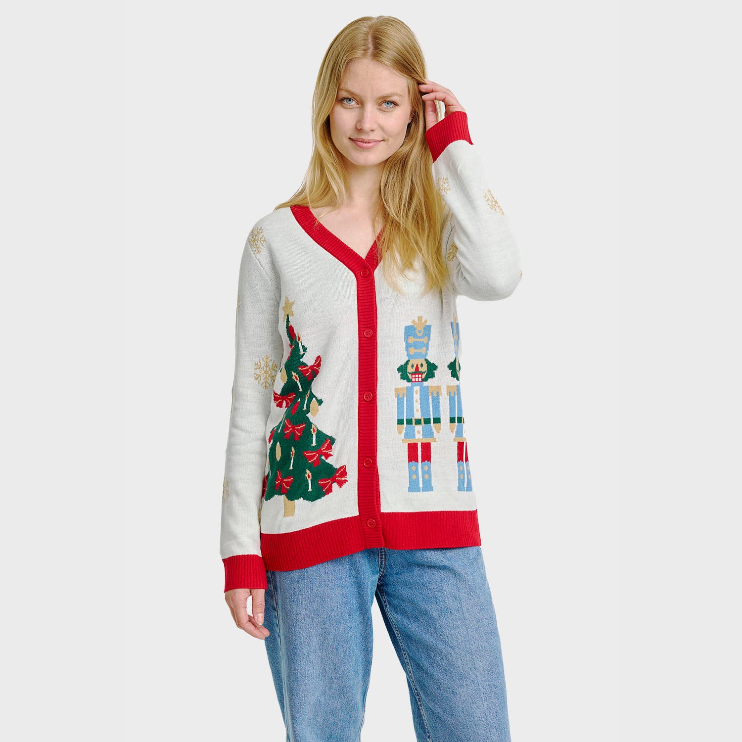 The Nutcracker julecardigan - Dame