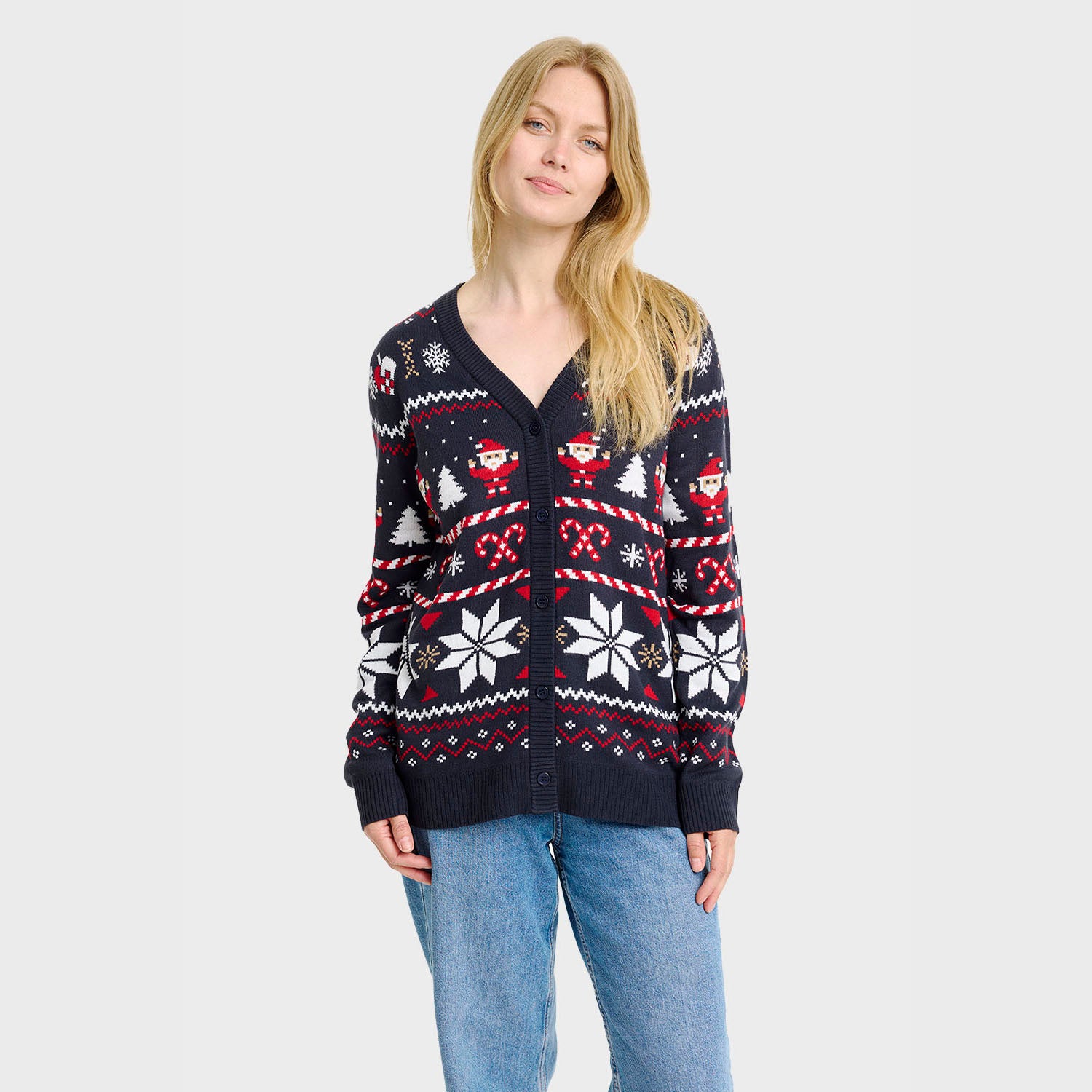 Santa's julecardigan- Dame