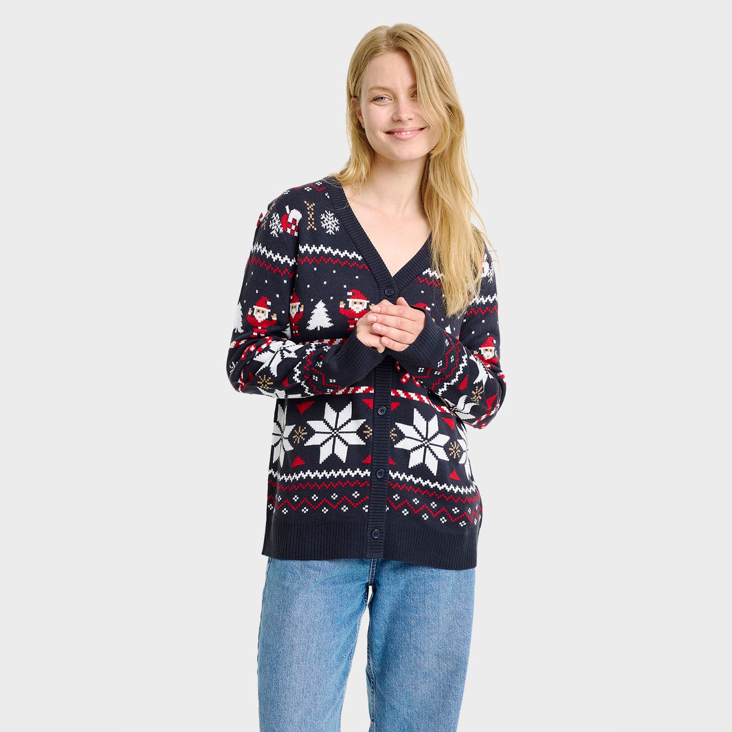 Santa's julecardigan- Dame