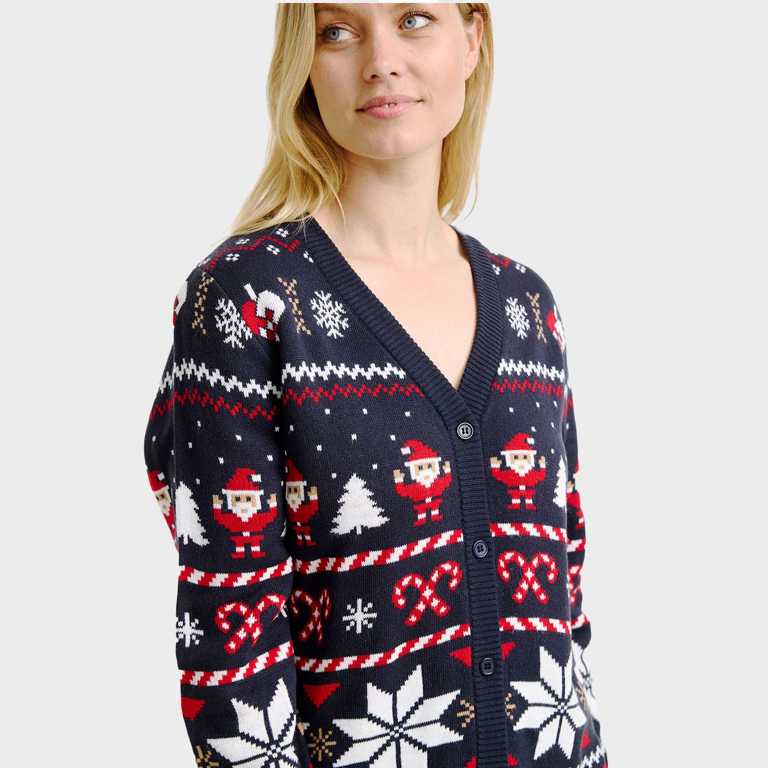 Santa's julecardigan- Dame