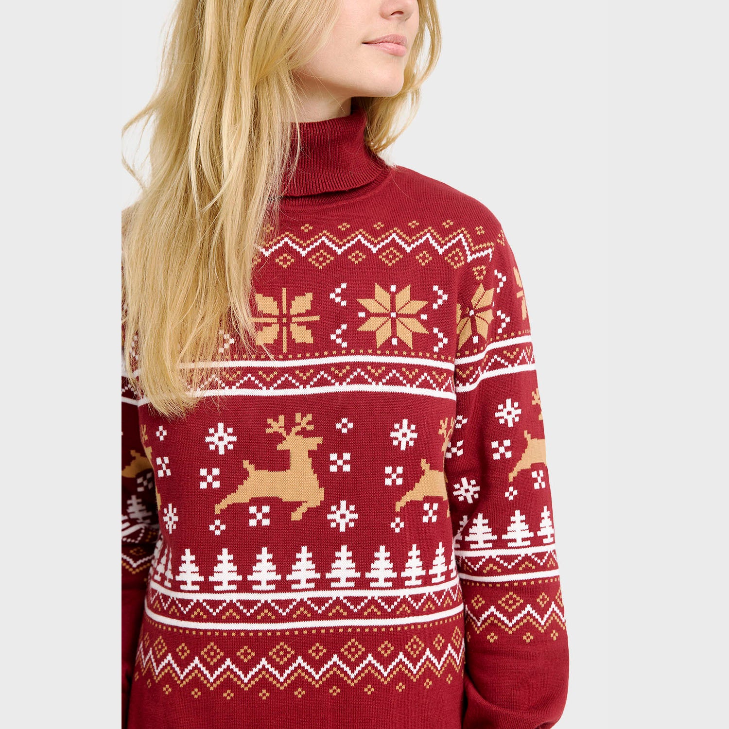 Turtleneck julekjole - Dame.