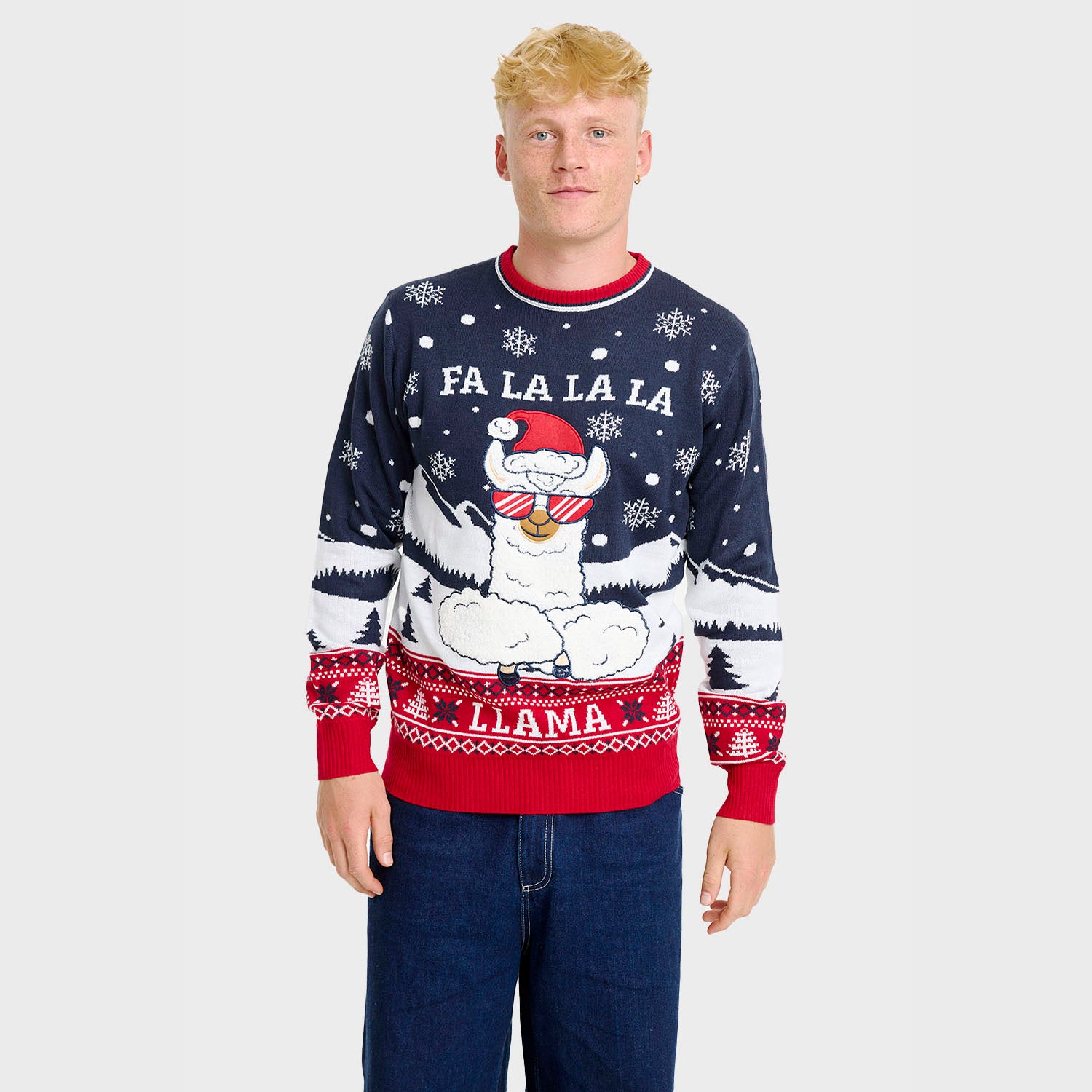 Fa La La La Llama Sweater - Herre