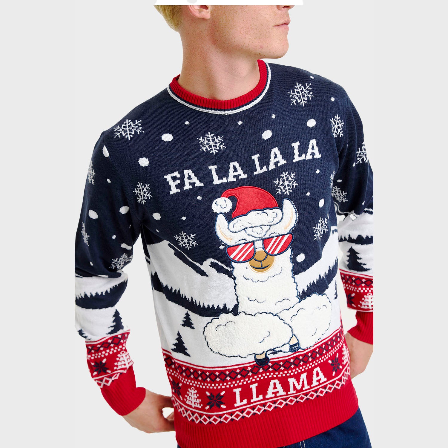Fa La La La Llama Sweater - Herre