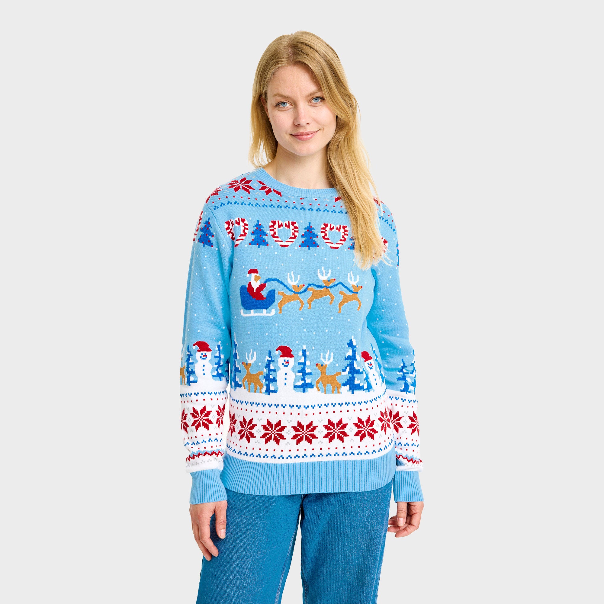 Christmas wonderland julesweater - Dame.