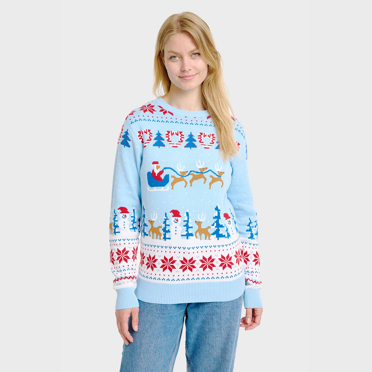 Christmas wonderland julesweater - Dame.