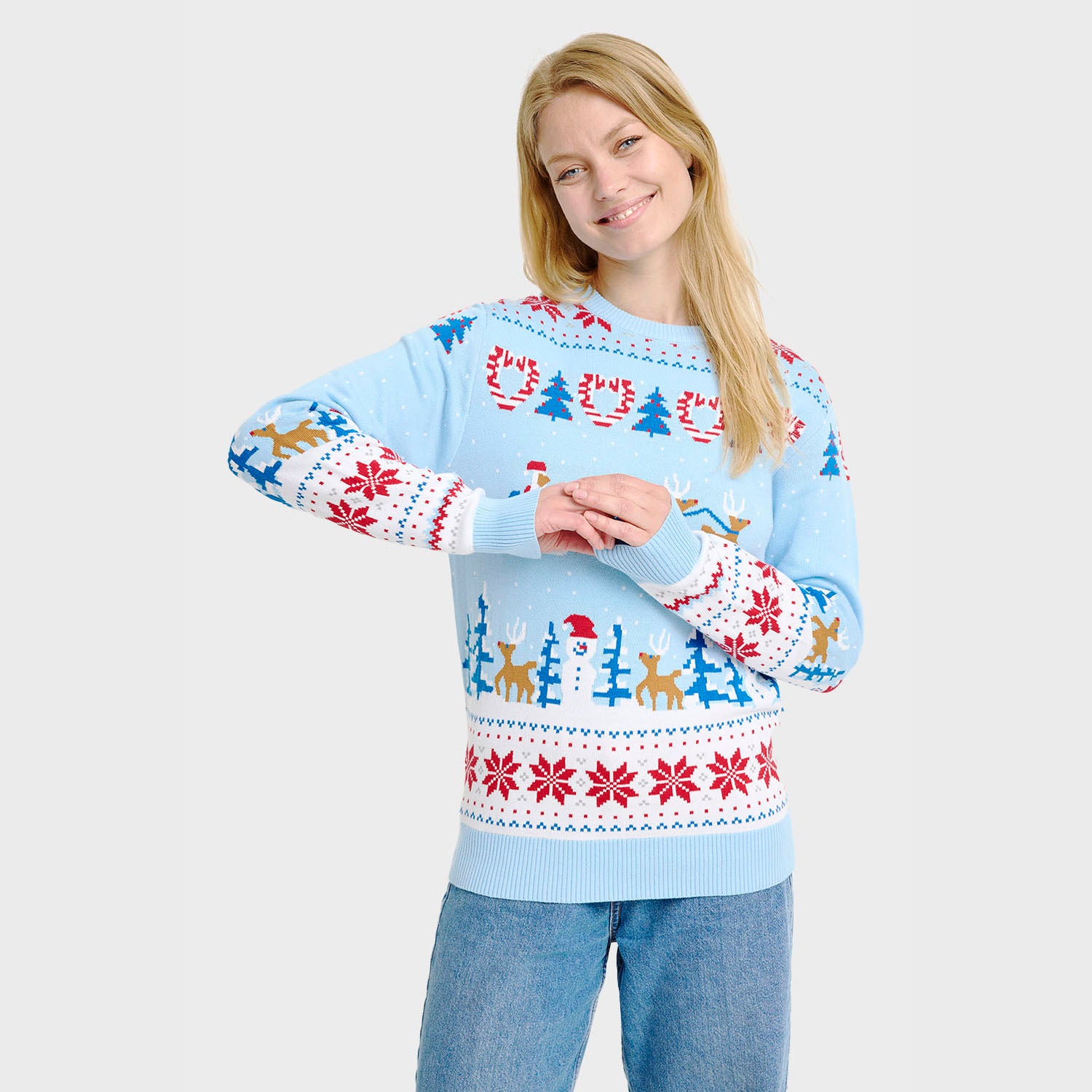 Christmas wonderland julesweater - Dame.