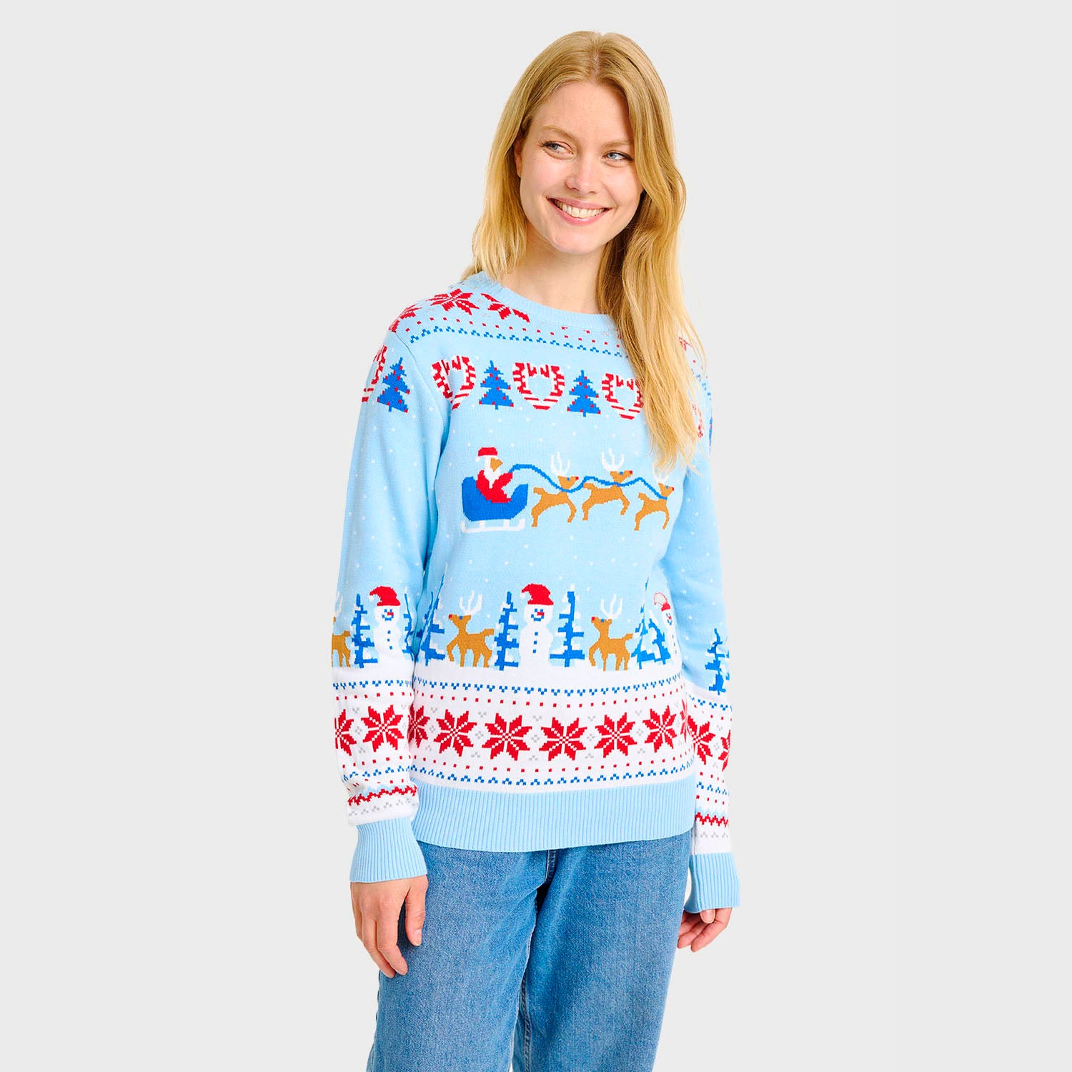 Christmas wonderland julesweater - Dame.