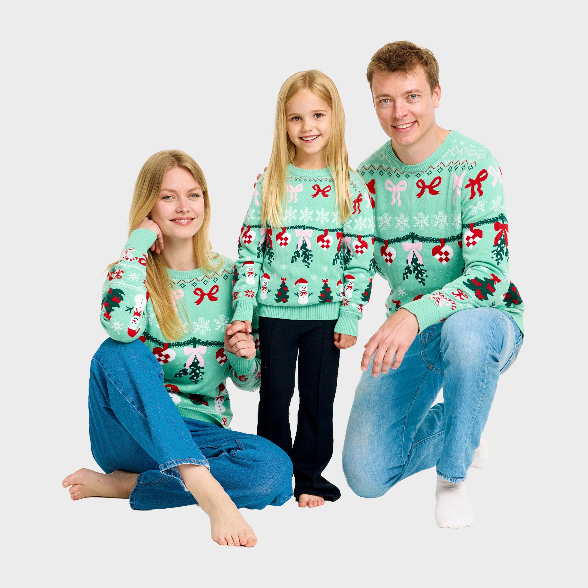 Den sløjfede julesweater - Dame.