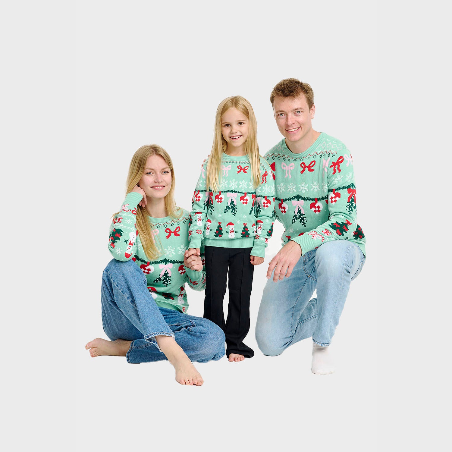 Den sløjfede julesweater - Herre.