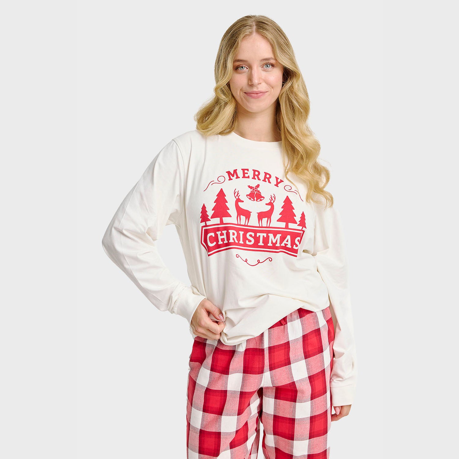 The Merry Christmas Pyjamas Top - Dame