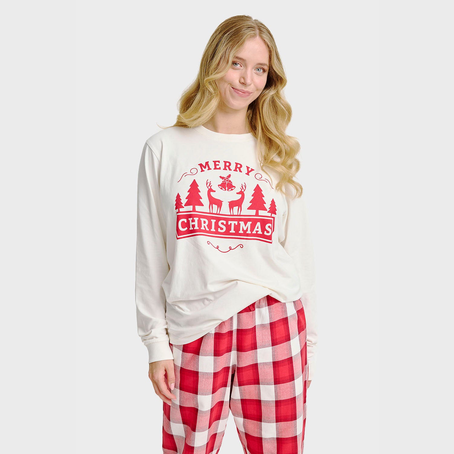 The Merry Christmas Pyjamas Top - Dame