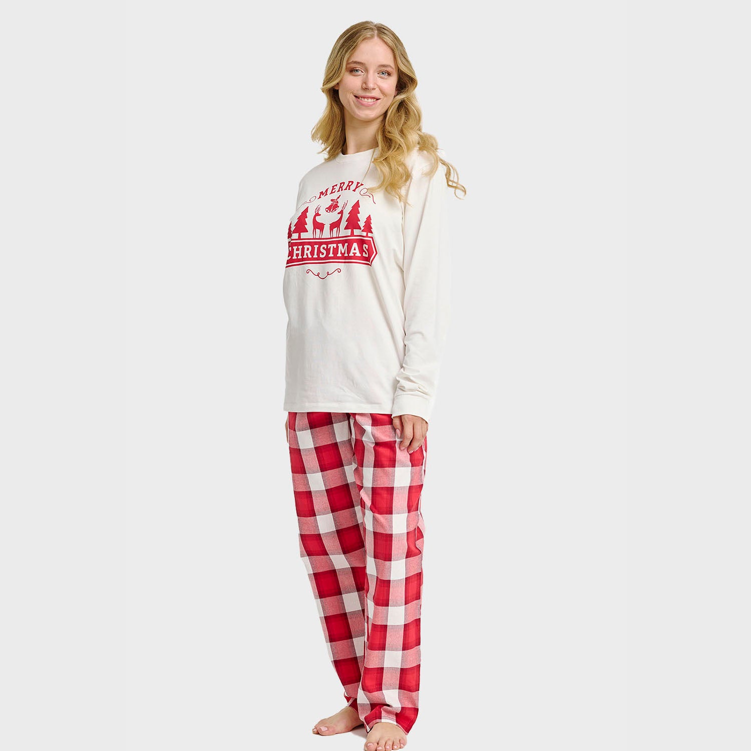 The Merry Christmas Pyjamas Top - Dame