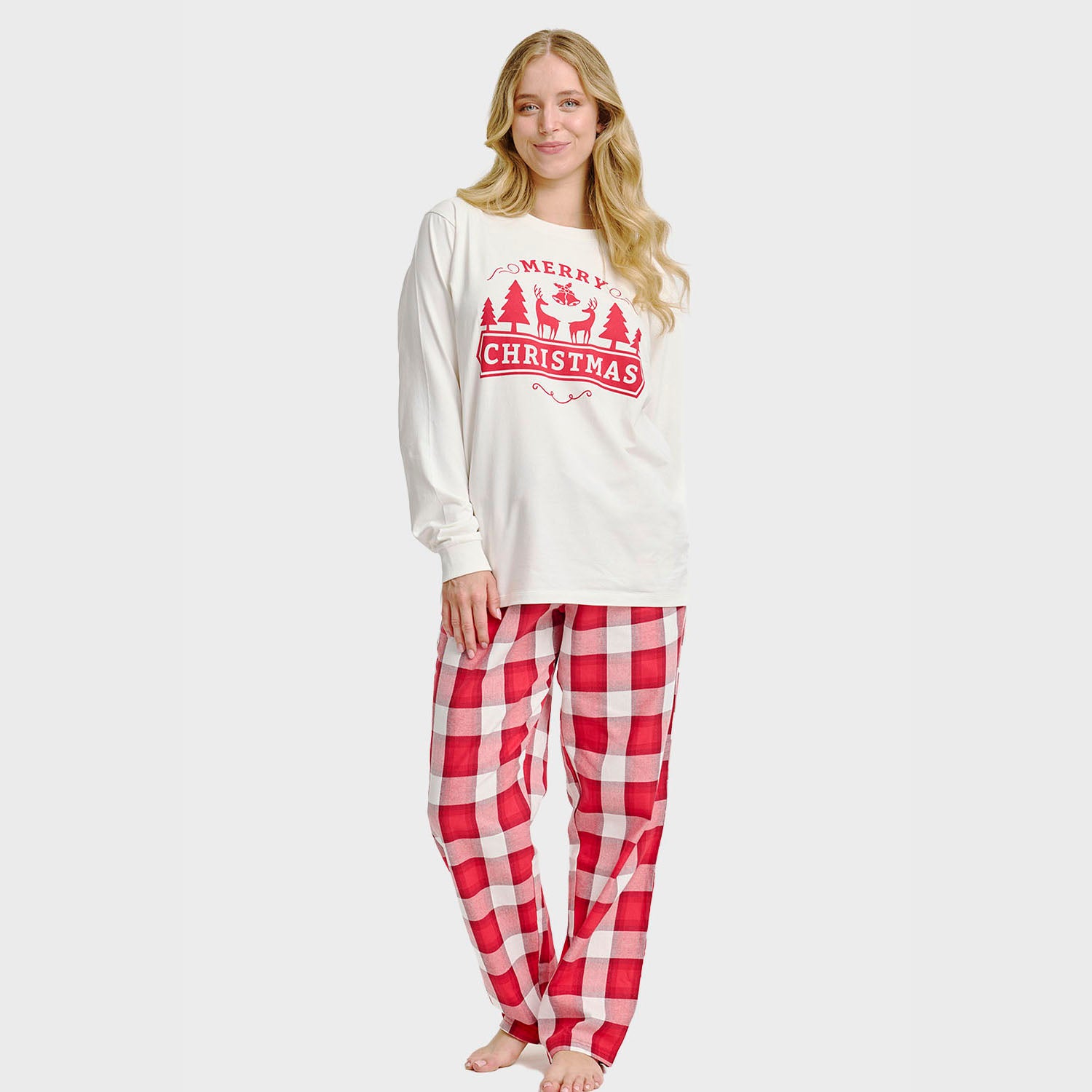 The Merry Christmas Pyjamas Top - Dame