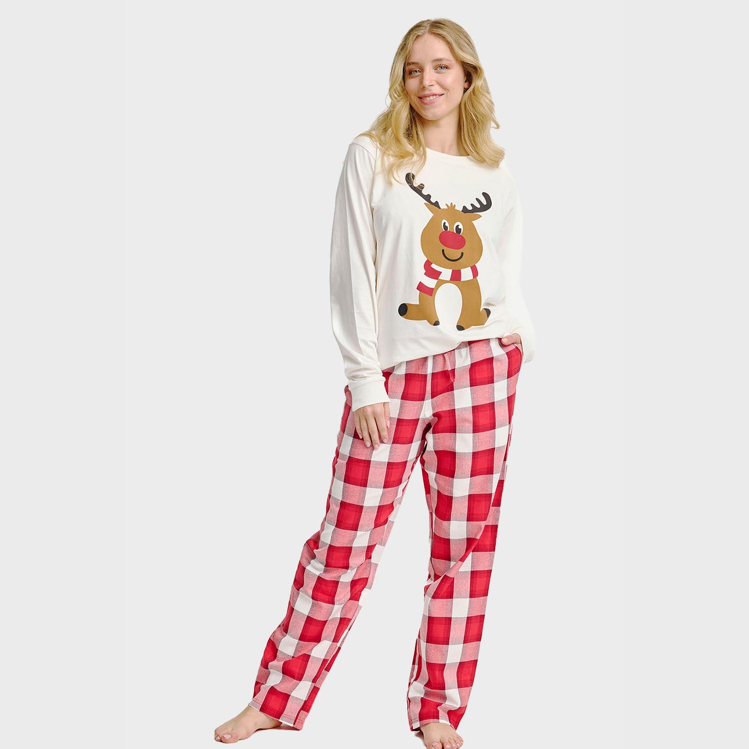 The Reindeer Pyjamas Top - Dame
