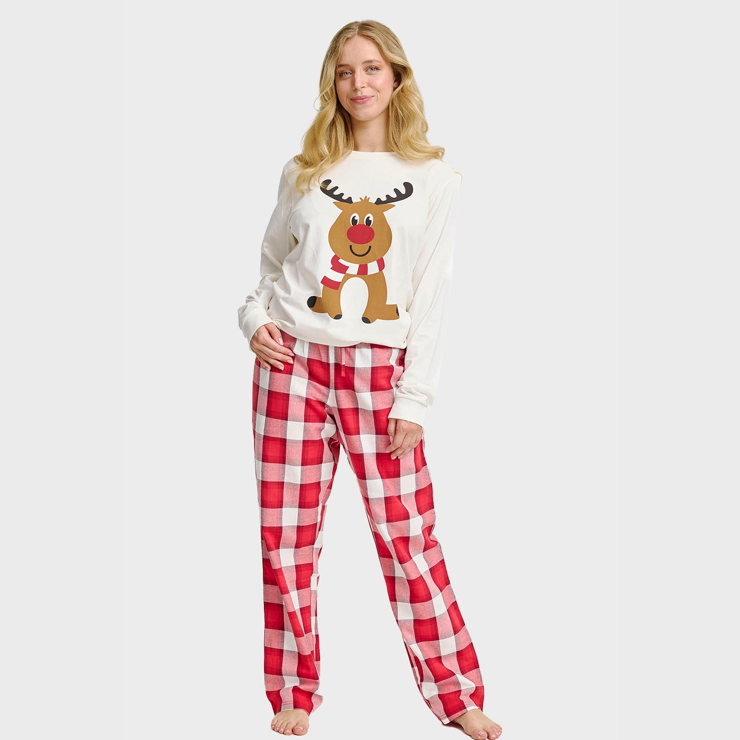 The Reindeer Pyjamas Top - Dame