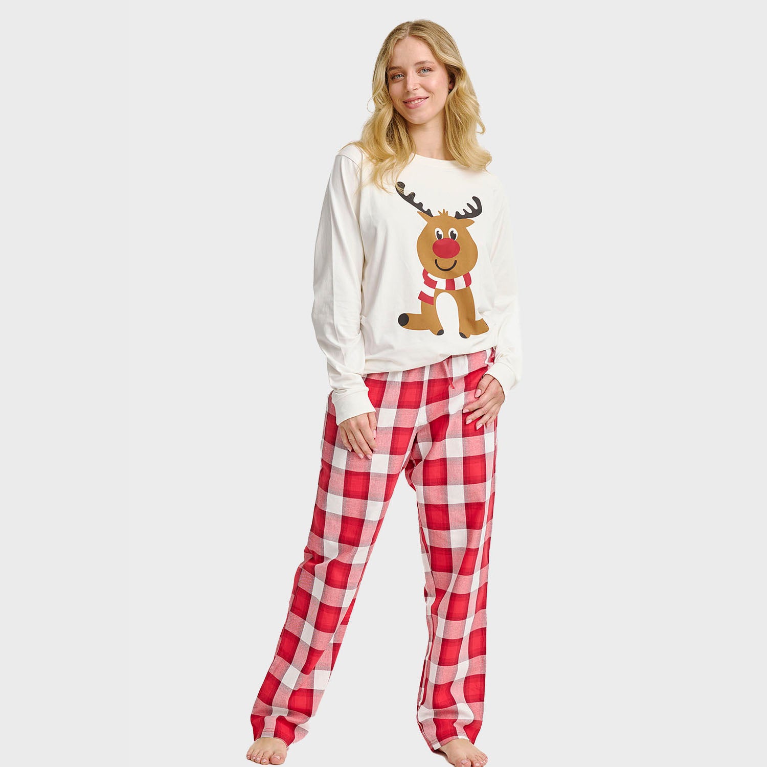 The Reindeer Pyjamas Top - Dame