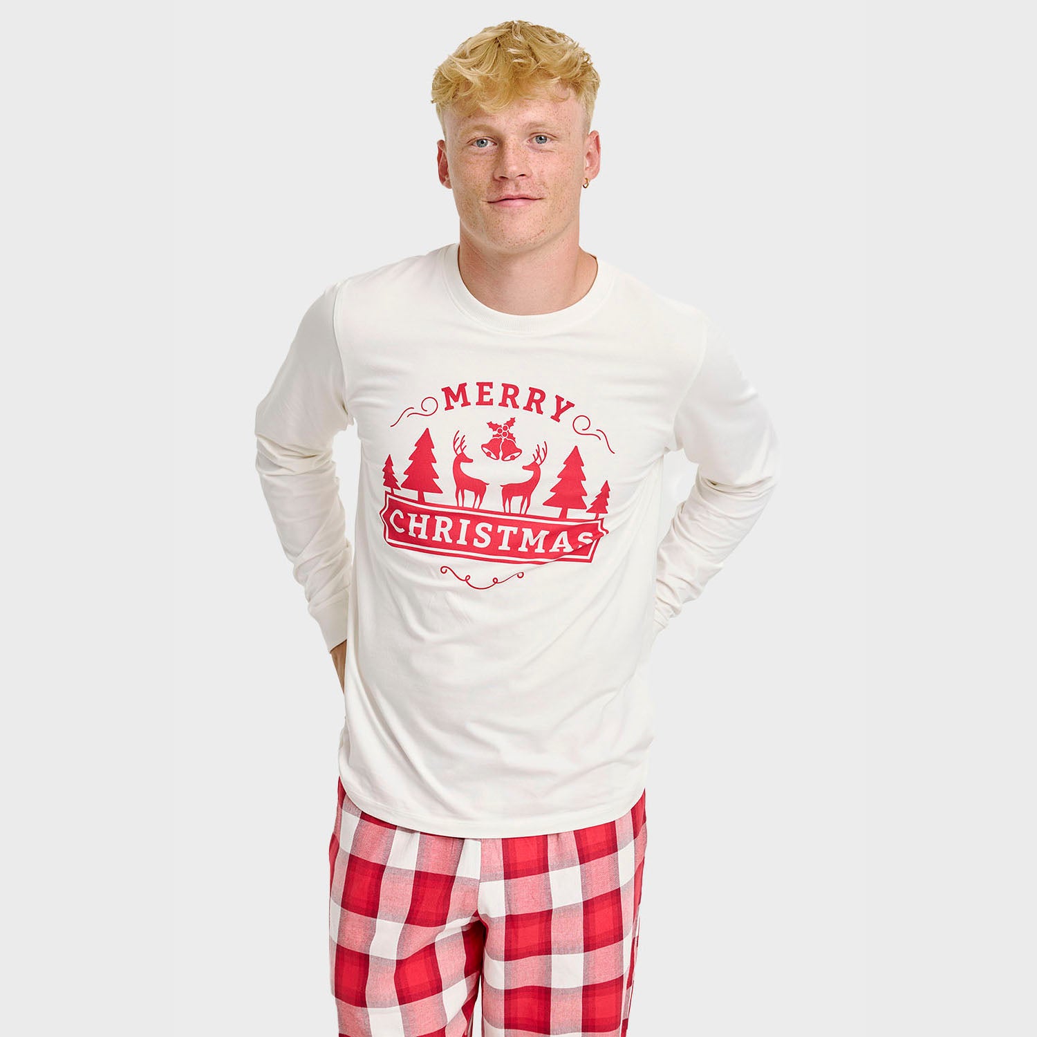 The Merry Christmas Pyjamas Top - Herre