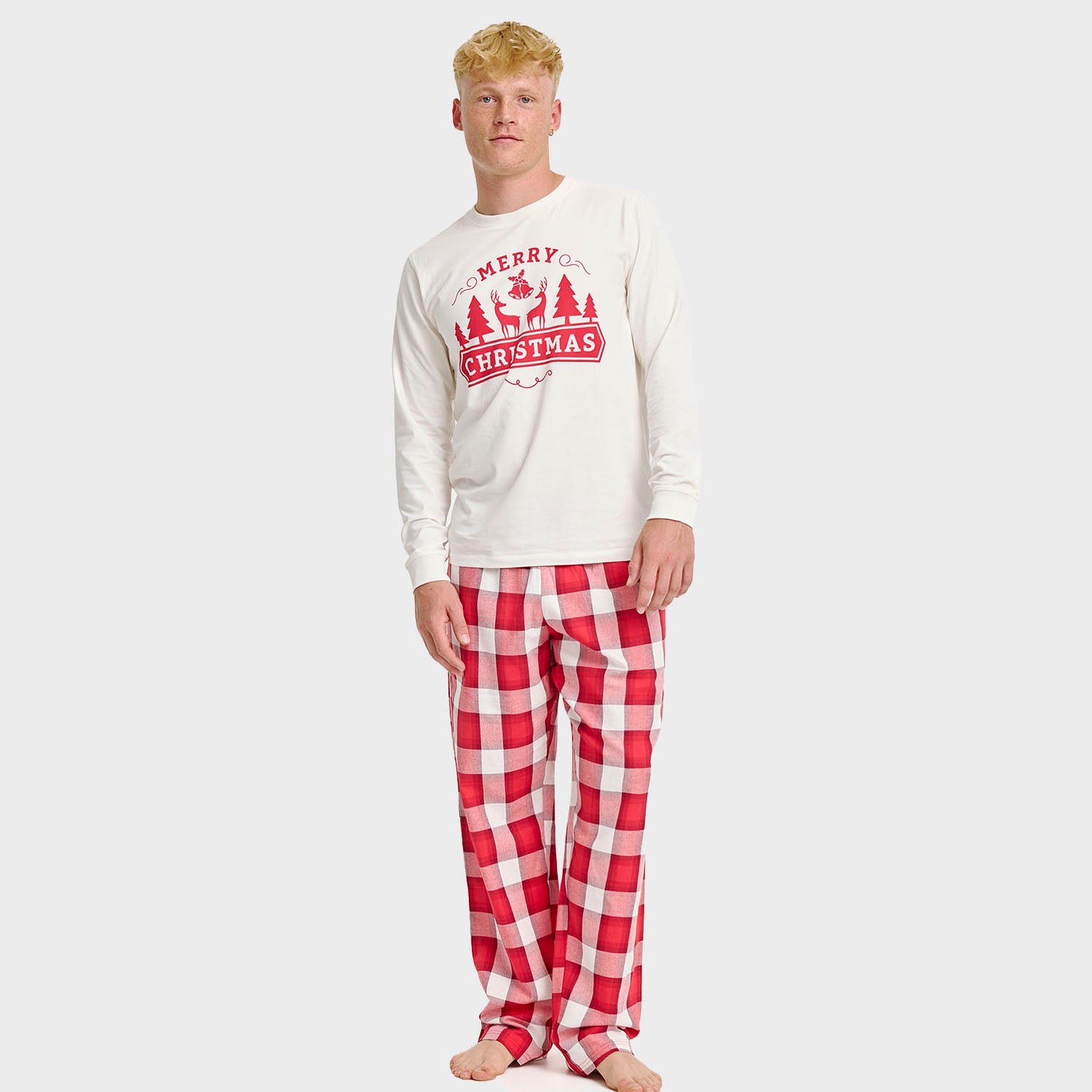 The Merry Christmas Pyjamas Top - Herre