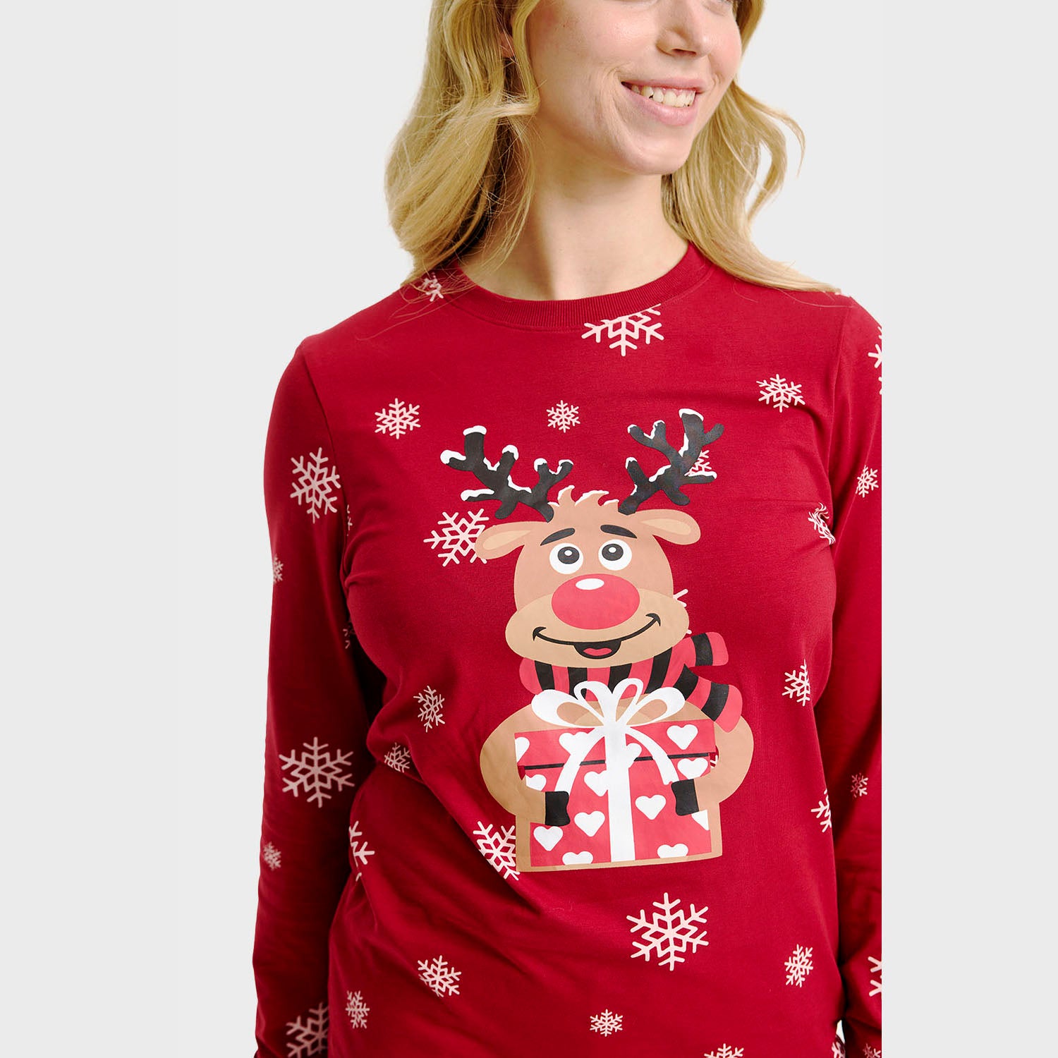 Rudolfs Cute Pyjamas Rød - Dame.