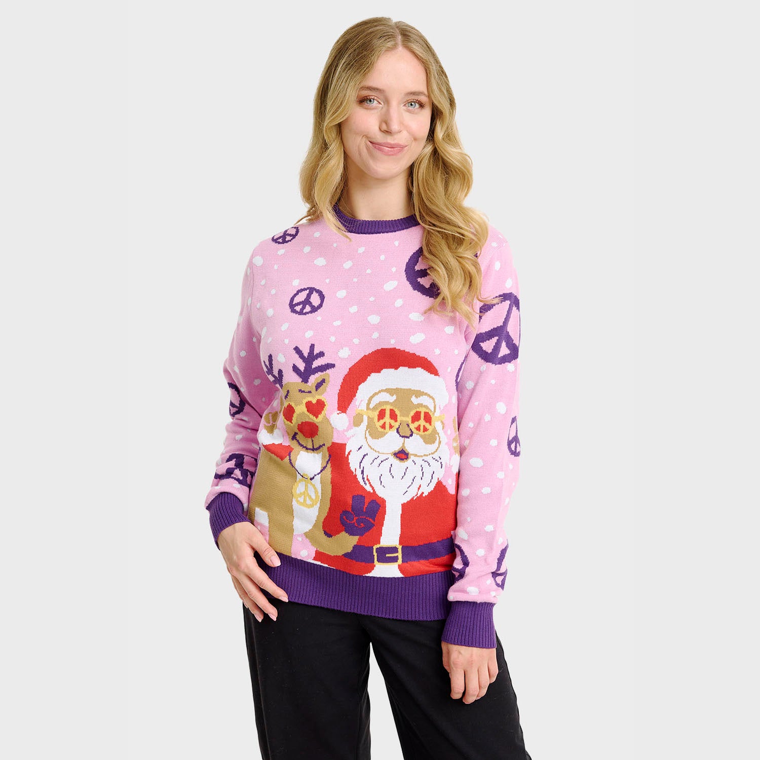 Hippie julesweater - Dame